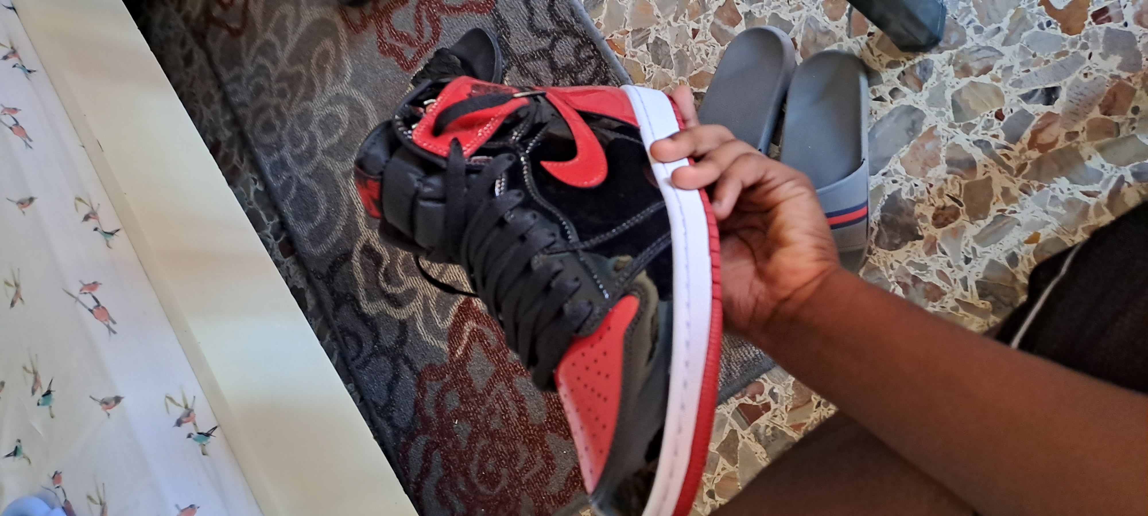 LJR Batch Air Jordan 1 Retro High OG Patent Bred  555088-063 review Justice 02