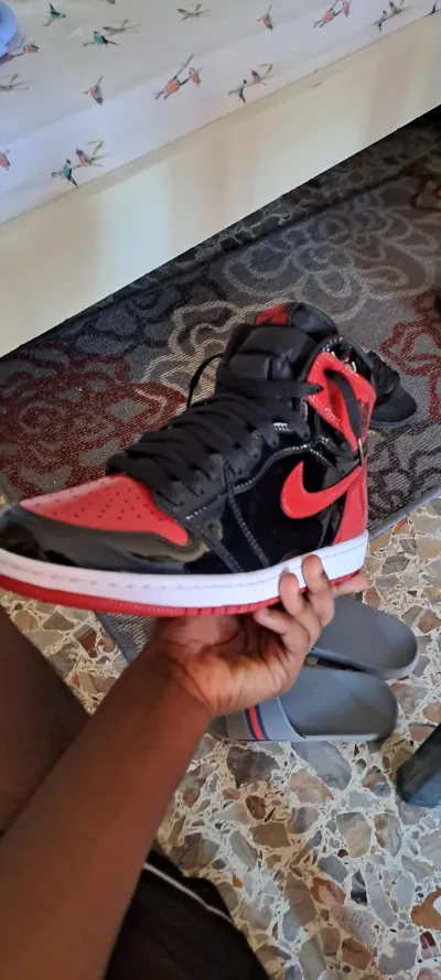 LJR Batch Air Jordan 1 Retro High OG Patent Bred  555088-063 review Justice 02
