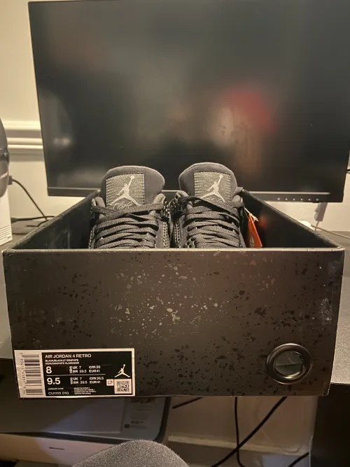 PK God Batch Air Jordan 4 Retro Black Cat CU1110-010 review 