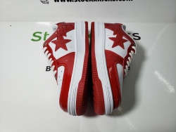 A Bathing Ape Bape Sta Patent Leather White Red (2023) 1170 191 022 review Frank 01