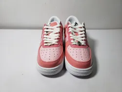 A Bathing Ape Bape Sta Low Pink Paint Leather 1H2-019-1046 review stockxkicks 03