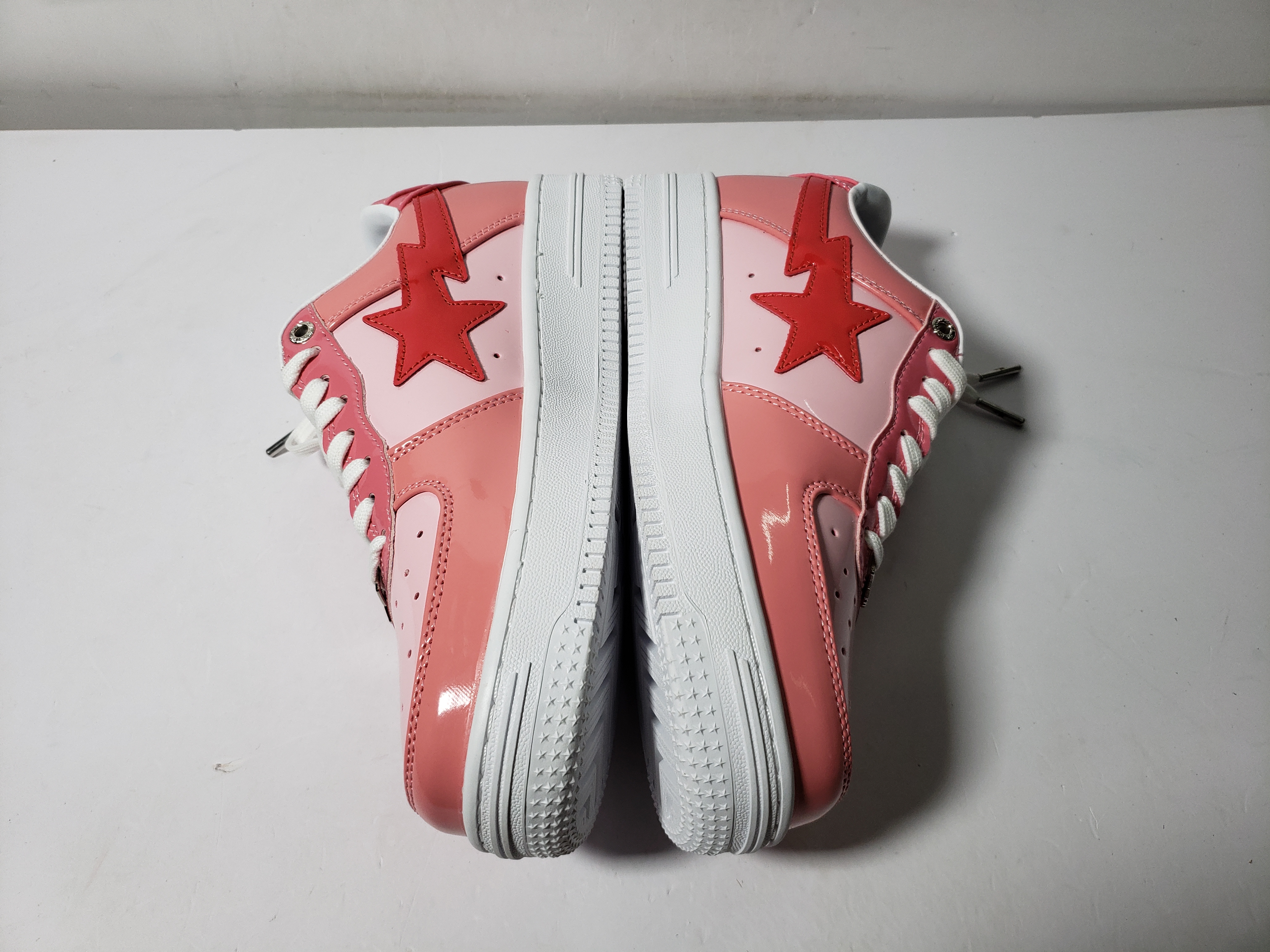 A Bathing Ape Bape Sta Low Pink Paint Leather 1H2-019-1046 review stockxkicks 03