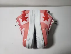 A Bathing Ape Bape Sta Low Pink Paint Leather 1H2-019-1046 review stockxkicks 04