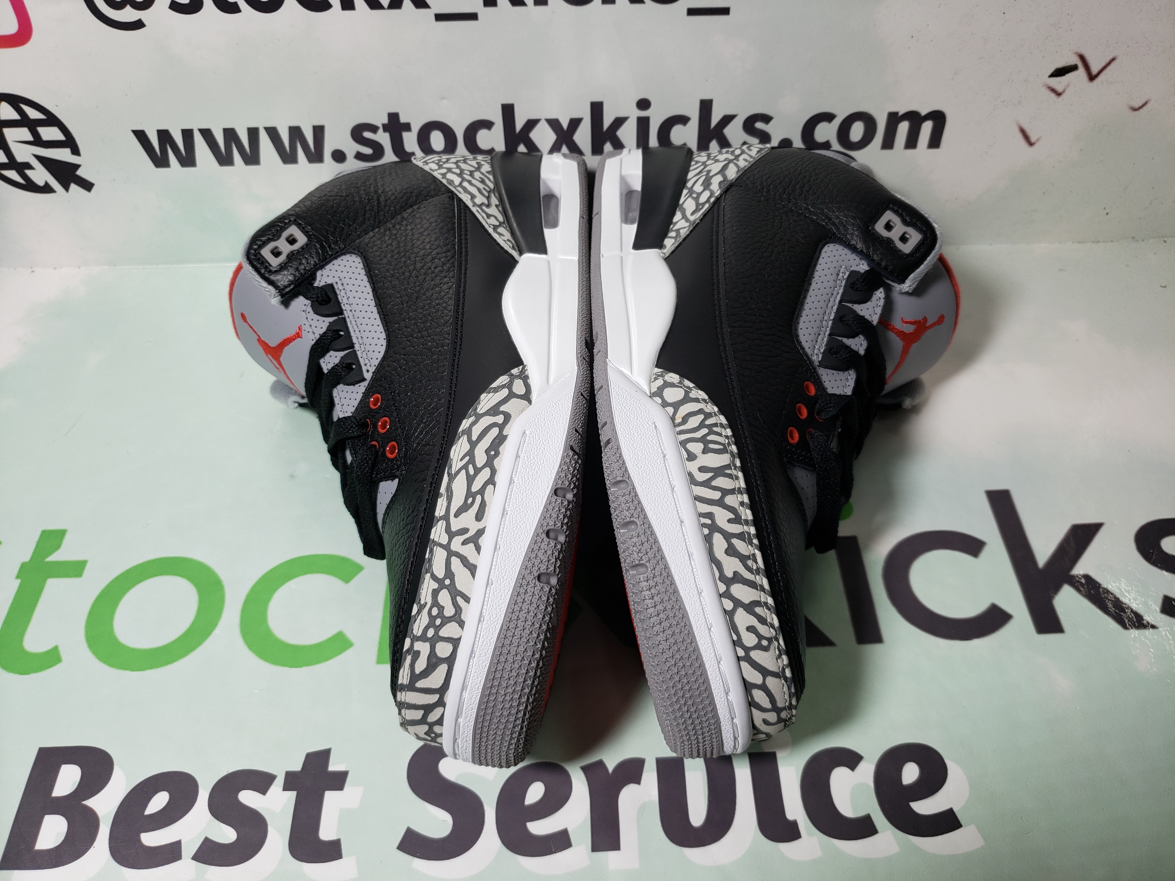 PK God Batch Air Jordan 3 Retro Black Cement (2018) 854262-001 review stockxkicks 04