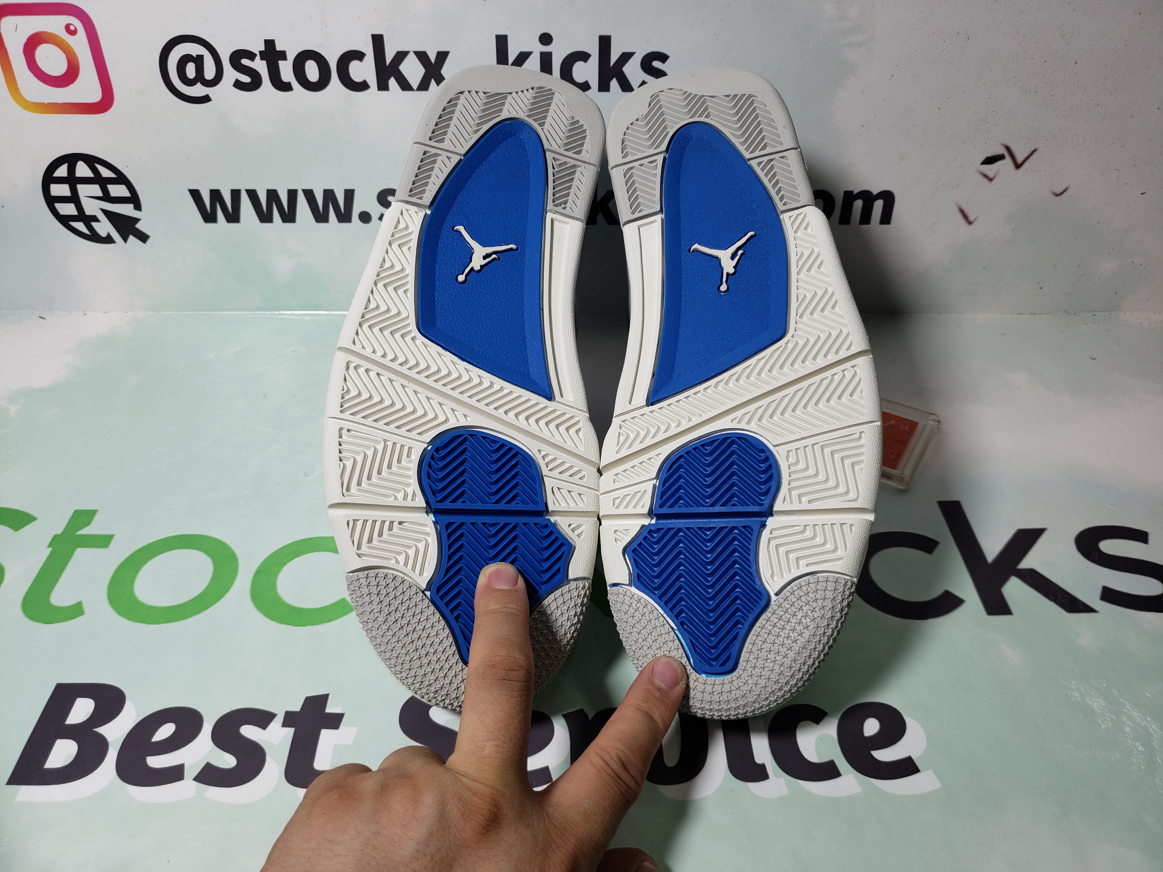 PK God Batch Air Jordan 4 Retro Military Blue (2012) 308497-105 review stockxkicks 05