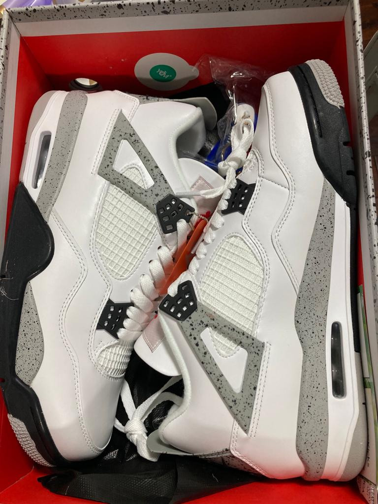 PK God Batch Air Jordan 4 Retro White Cement 840606-192 review Nozen