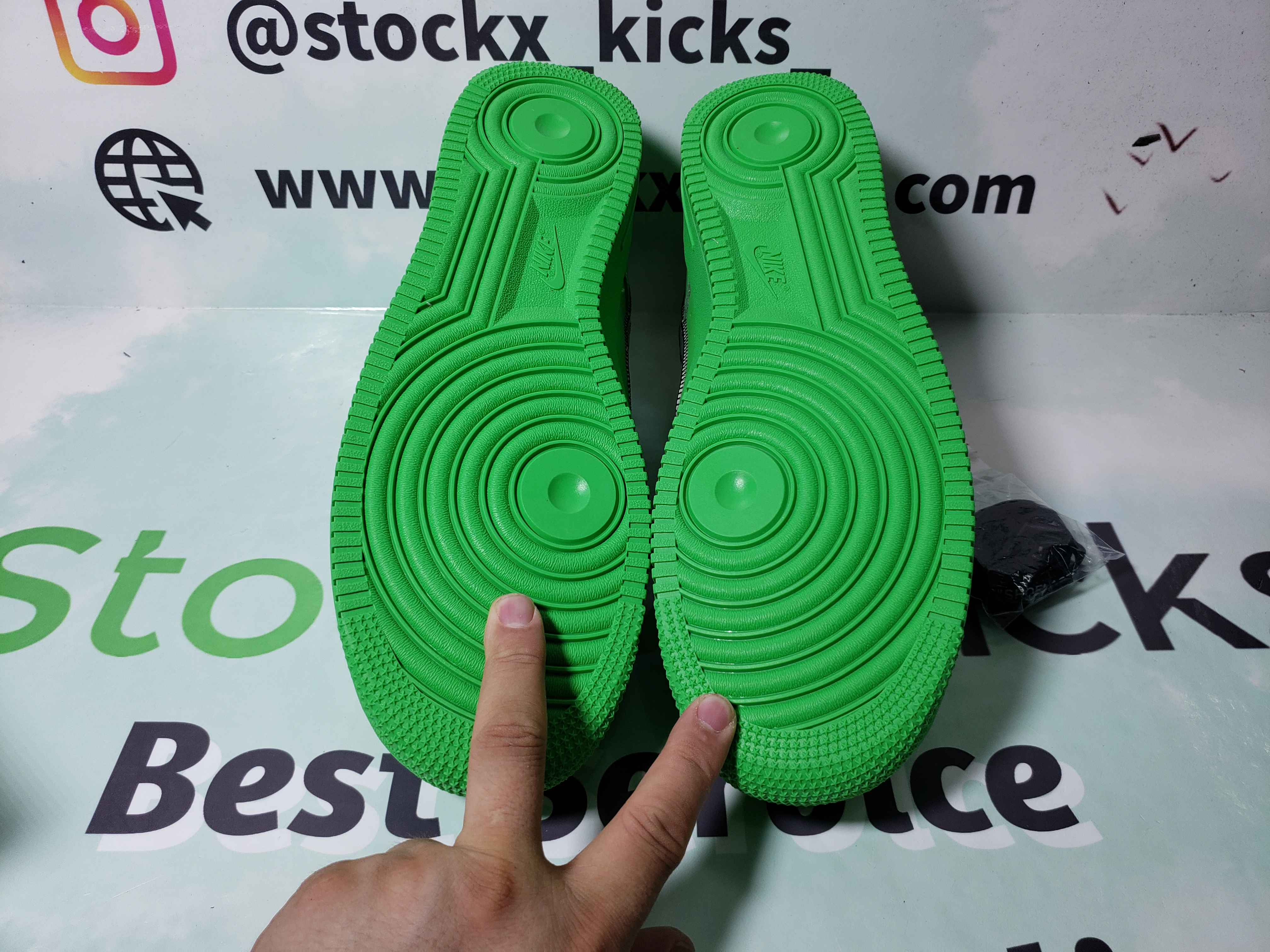 PK God Batch Nike Air Force 1 Low Off-White Light Green Spark DX1419-300 review stockxkicks 05