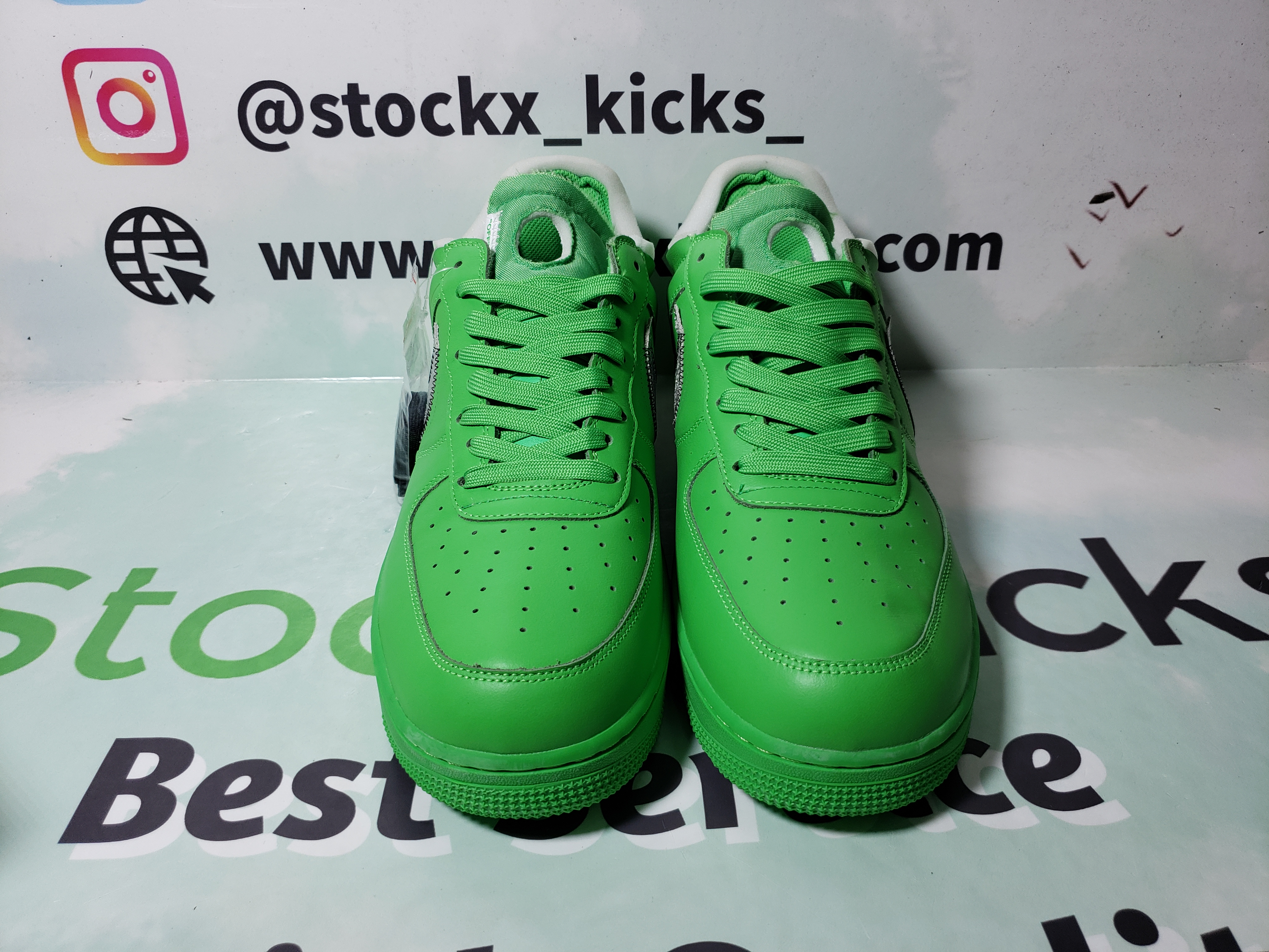 PK God Batch Nike Air Force 1 Low Off-White Light Green Spark DX1419-300 review stockxkicks 02