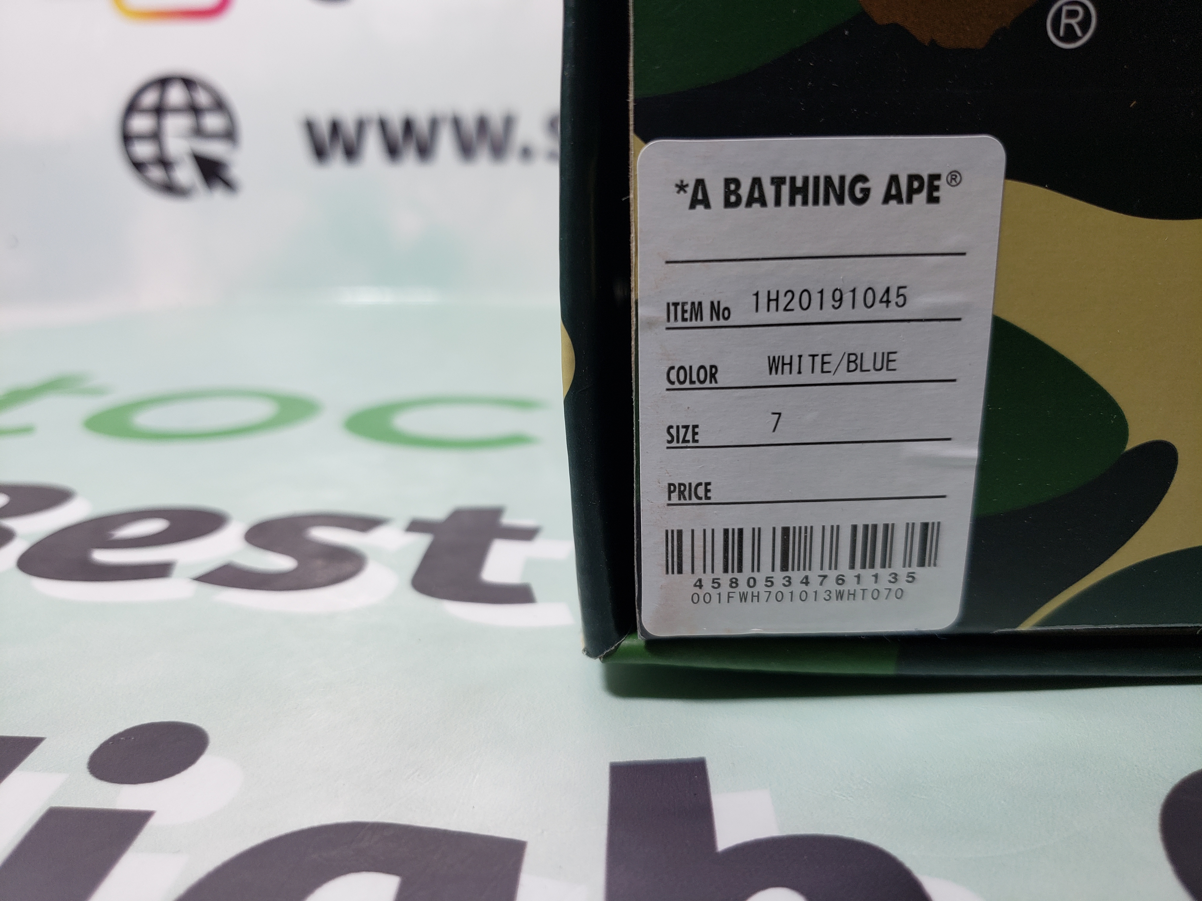 A Bathing Ape Bape Sta Low White Green Camouflage 1H20-191-045 review stockxkicks 00