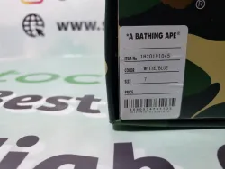 A Bathing Ape Bape Sta Low White Green Camouflage 1H20-191-045 review stockxkicks 01