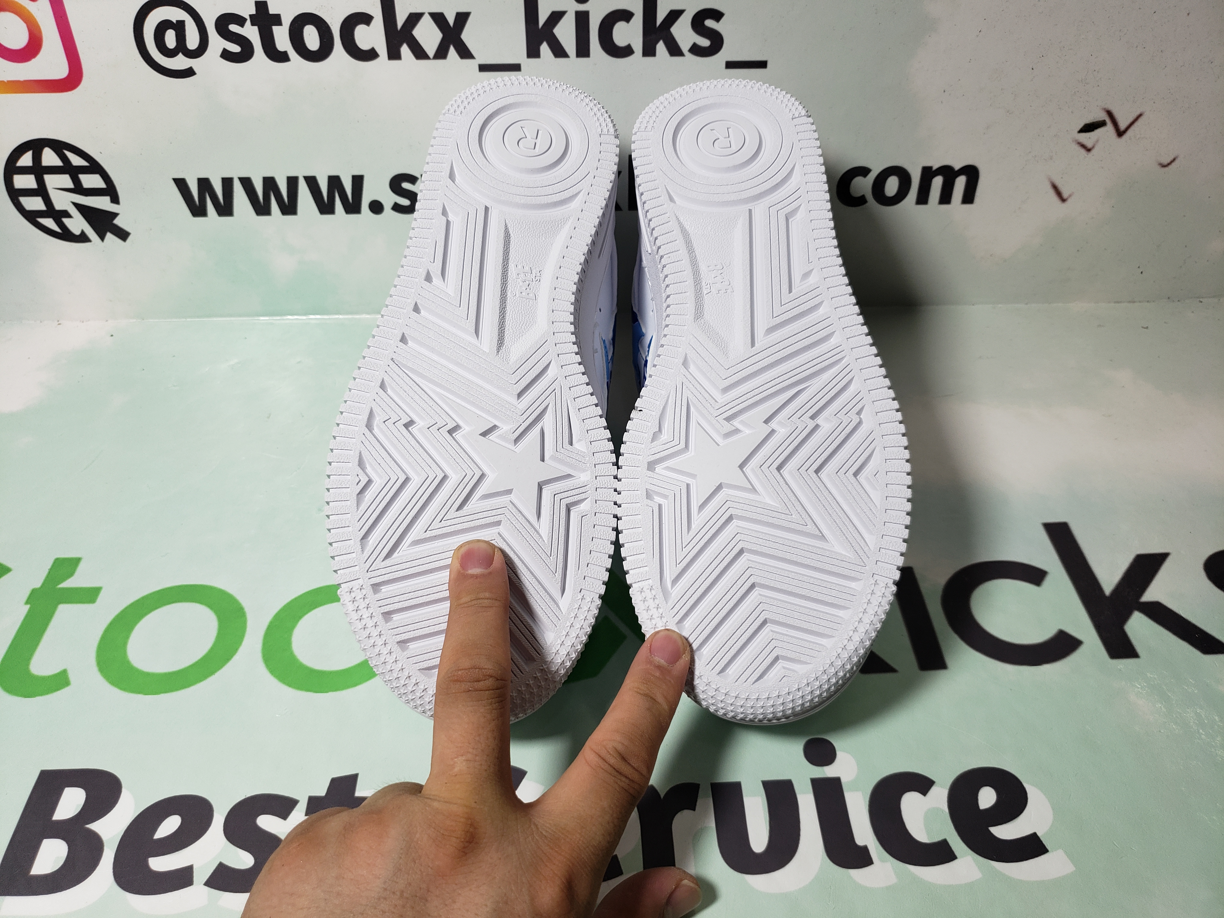 A Bathing Ape Bape Sta Low White Green Camouflage 1H20-191-045 review stockxkicks 05