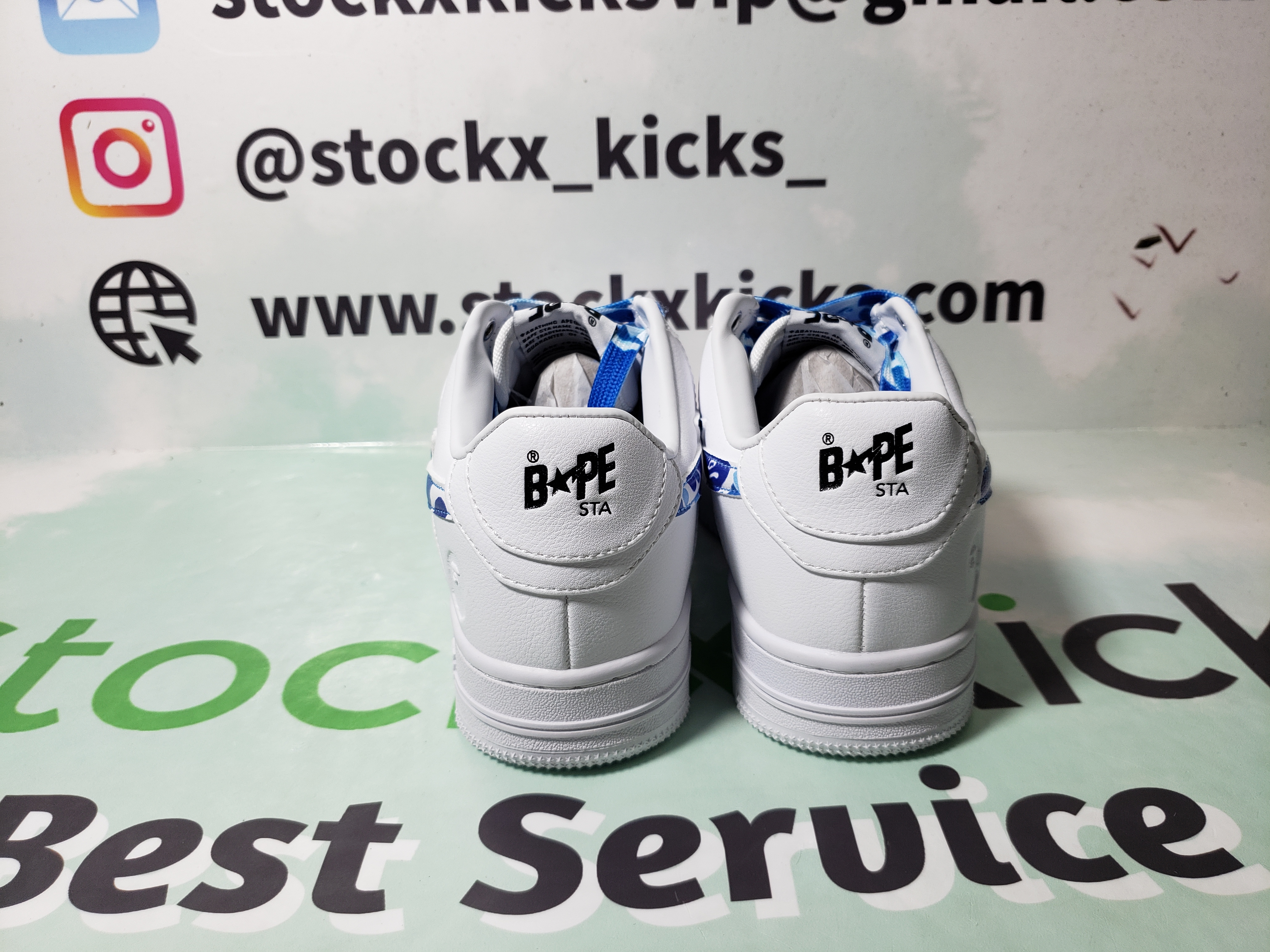 A Bathing Ape Bape Sta Low White Green Camouflage 1H20-191-045 review stockxkicks 01