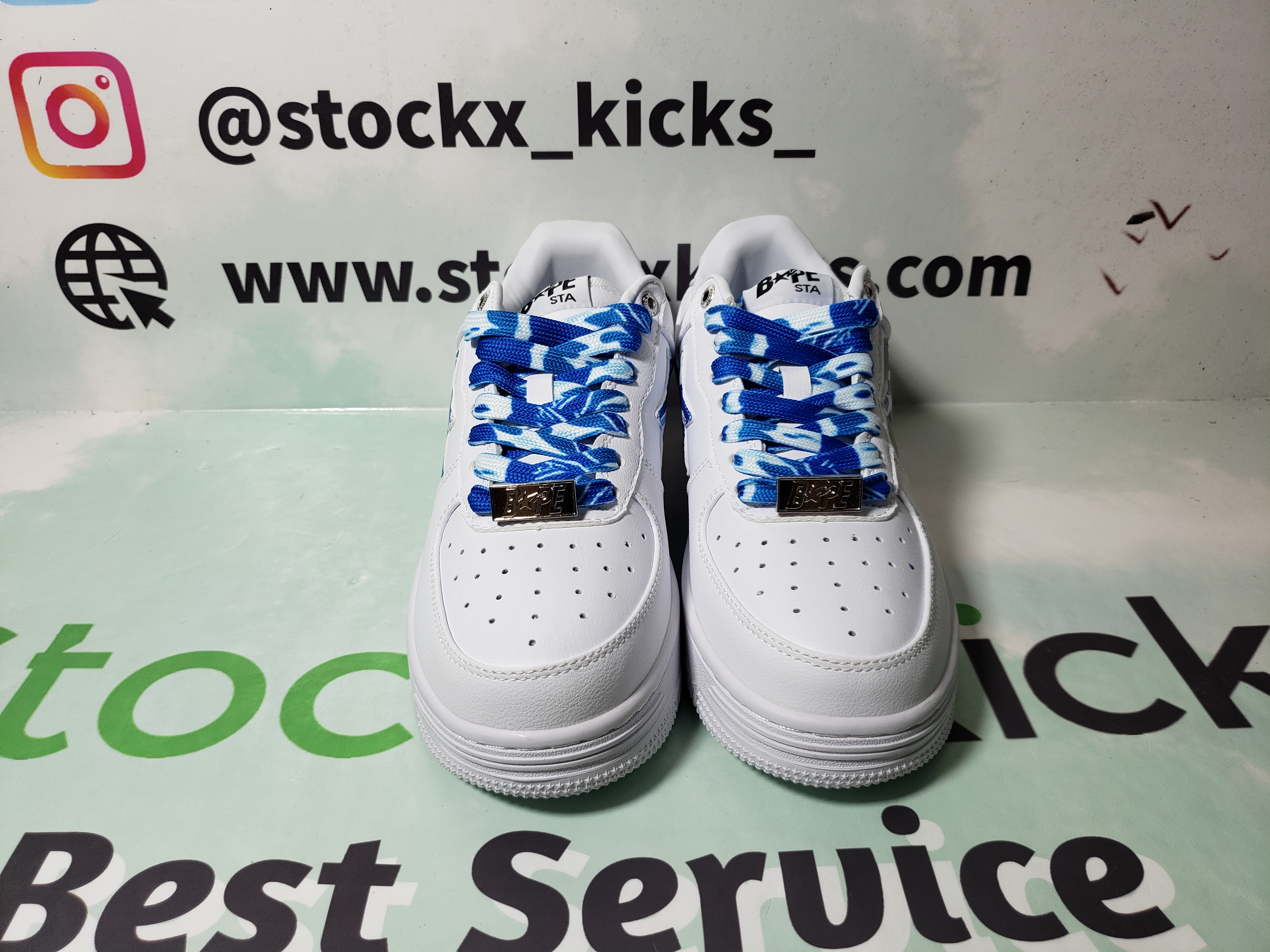 A Bathing Ape Bape Sta Low White Green Camouflage 1H20-191-045 review stockxkicks 02
