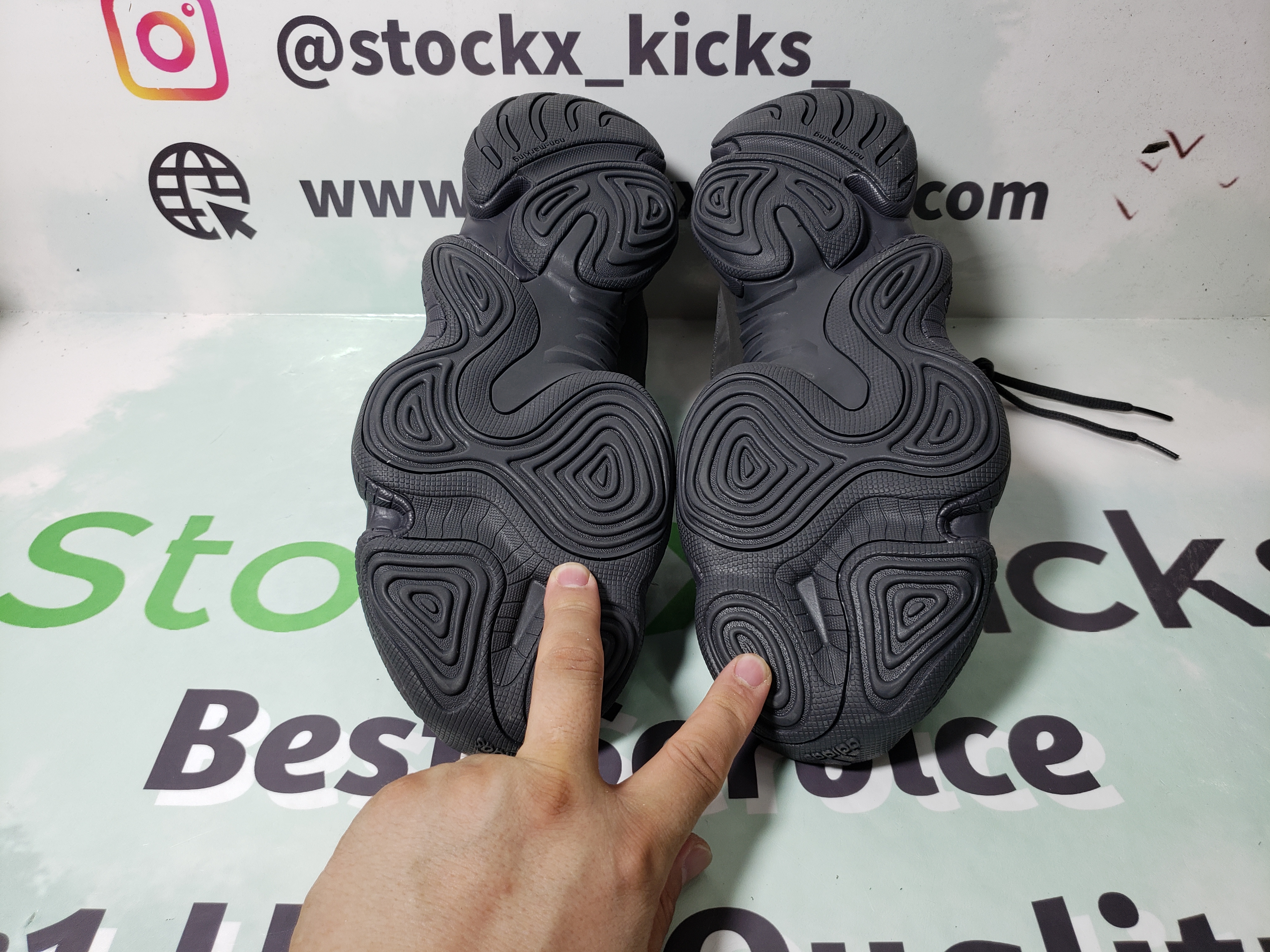 LJR Batch adidas Yeezy 500 Utility Black F36640 review stockxkicks 05