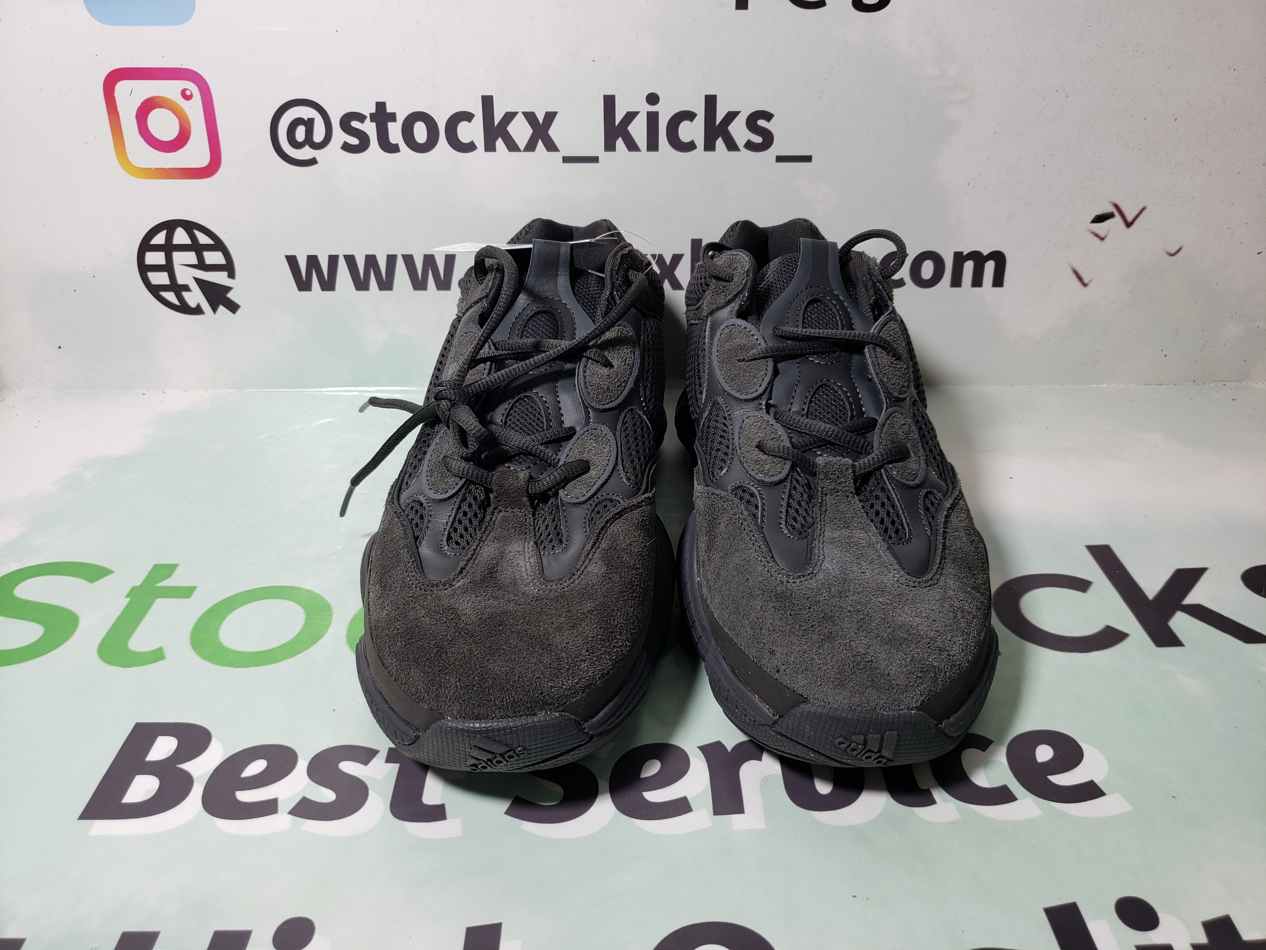 LJR Batch adidas Yeezy 500 Utility Black F36640 review stockxkicks 02