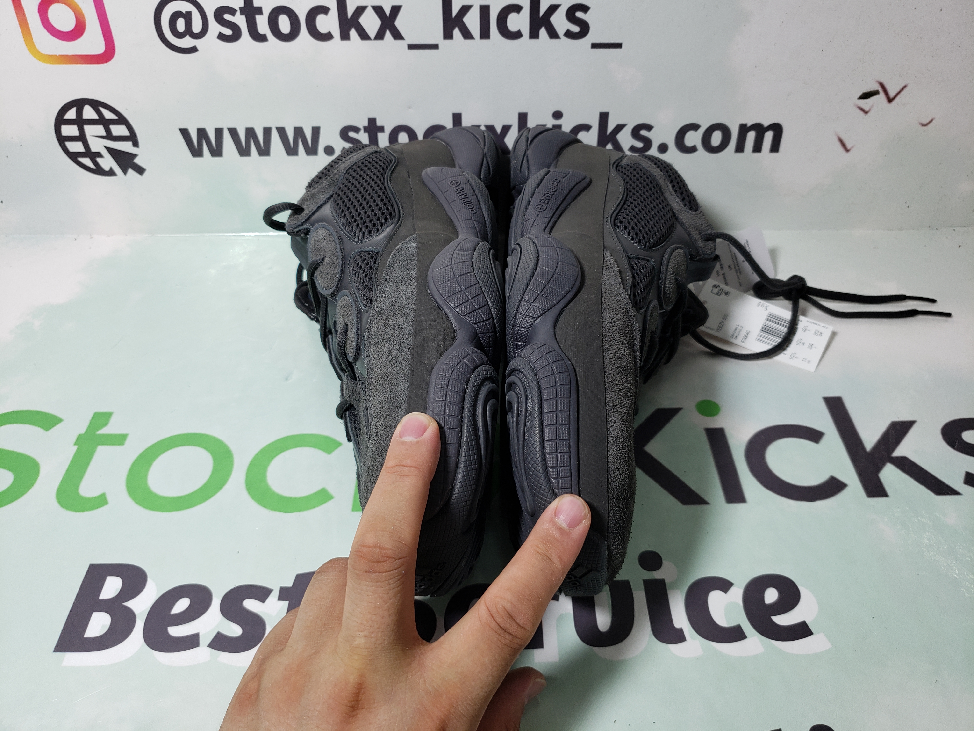 LJR Batch adidas Yeezy 500 Utility Black F36640 review stockxkicks 04