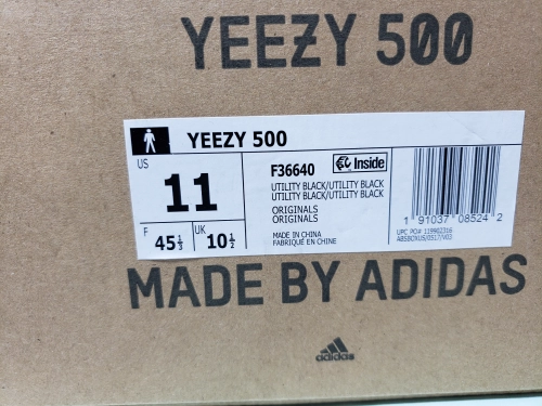 LJR Batch adidas Yeezy 500 Utility Black F36640 review 