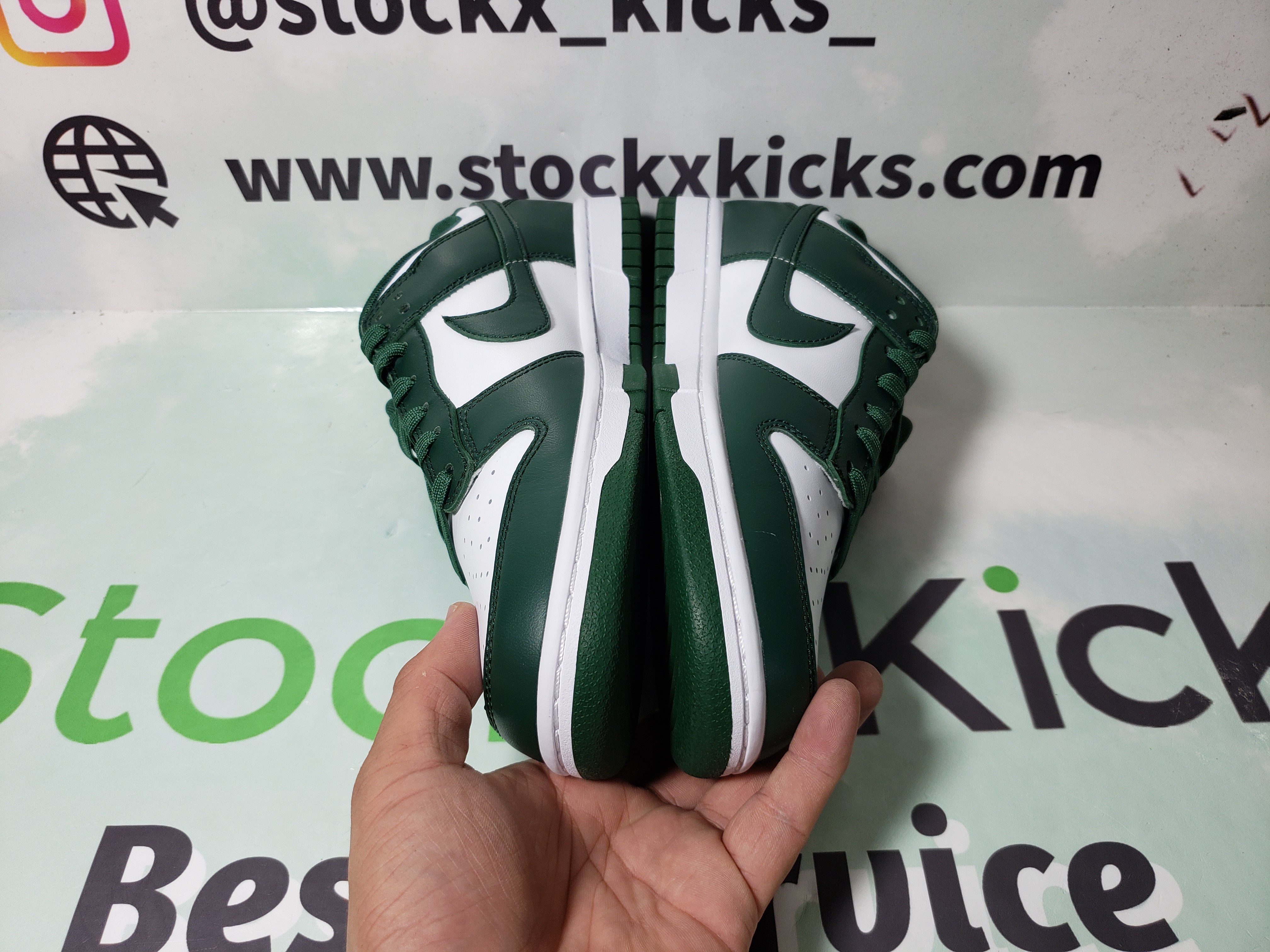 LJR Batch Nike Dunk Low Michigan State DD1391-101 review stockxkicks 03