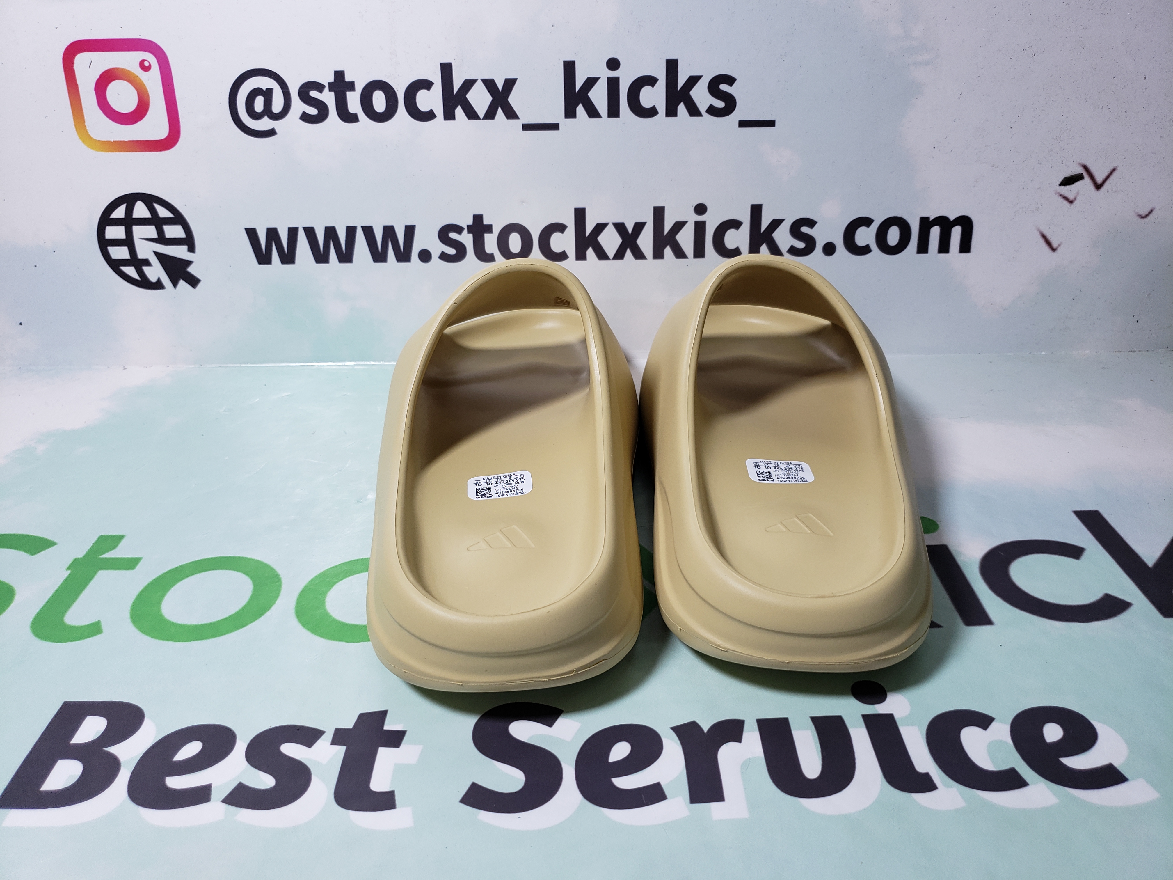 PK God Batch adidas Yeezy Slide Desert Sand FW6344 review stockxkicks 01