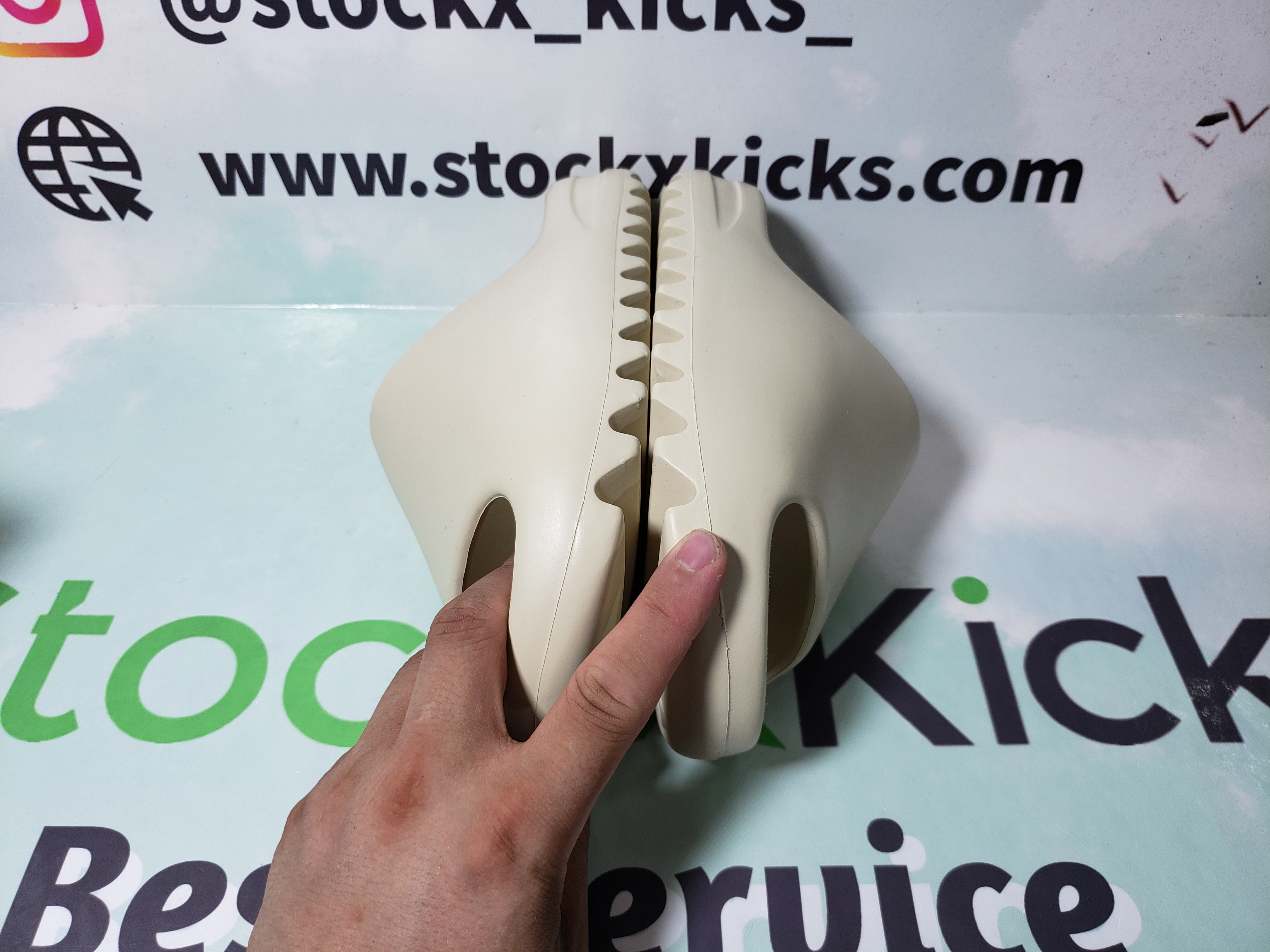 PK God adidas Yeezy Slide Bone FW6345 review stockxkicks 04