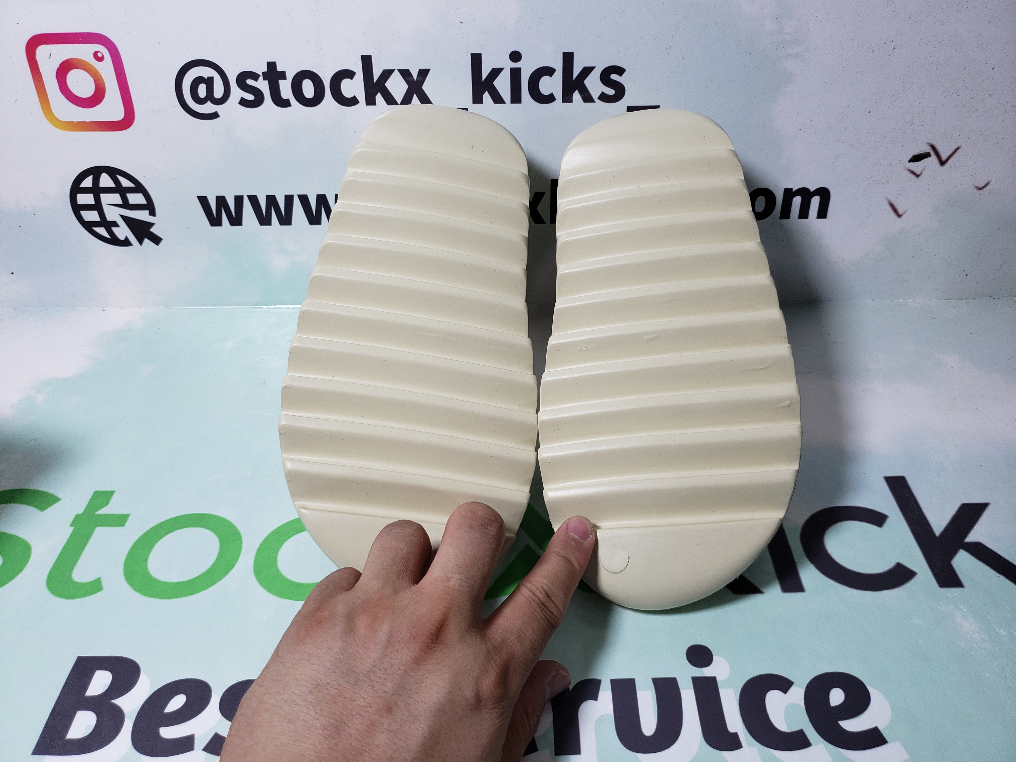PK God adidas Yeezy Slide Bone FW6345 review stockxkicks 05