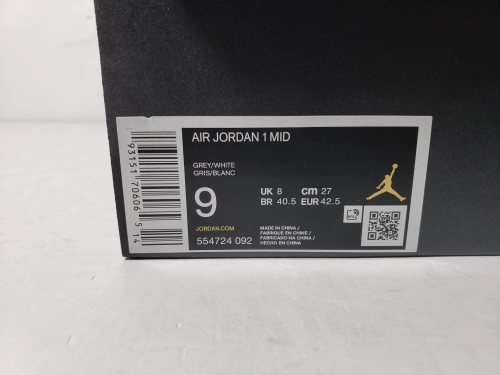 LJR Batch Air Jordan 1 Mid Light Smoke Grey 554724-092 review 