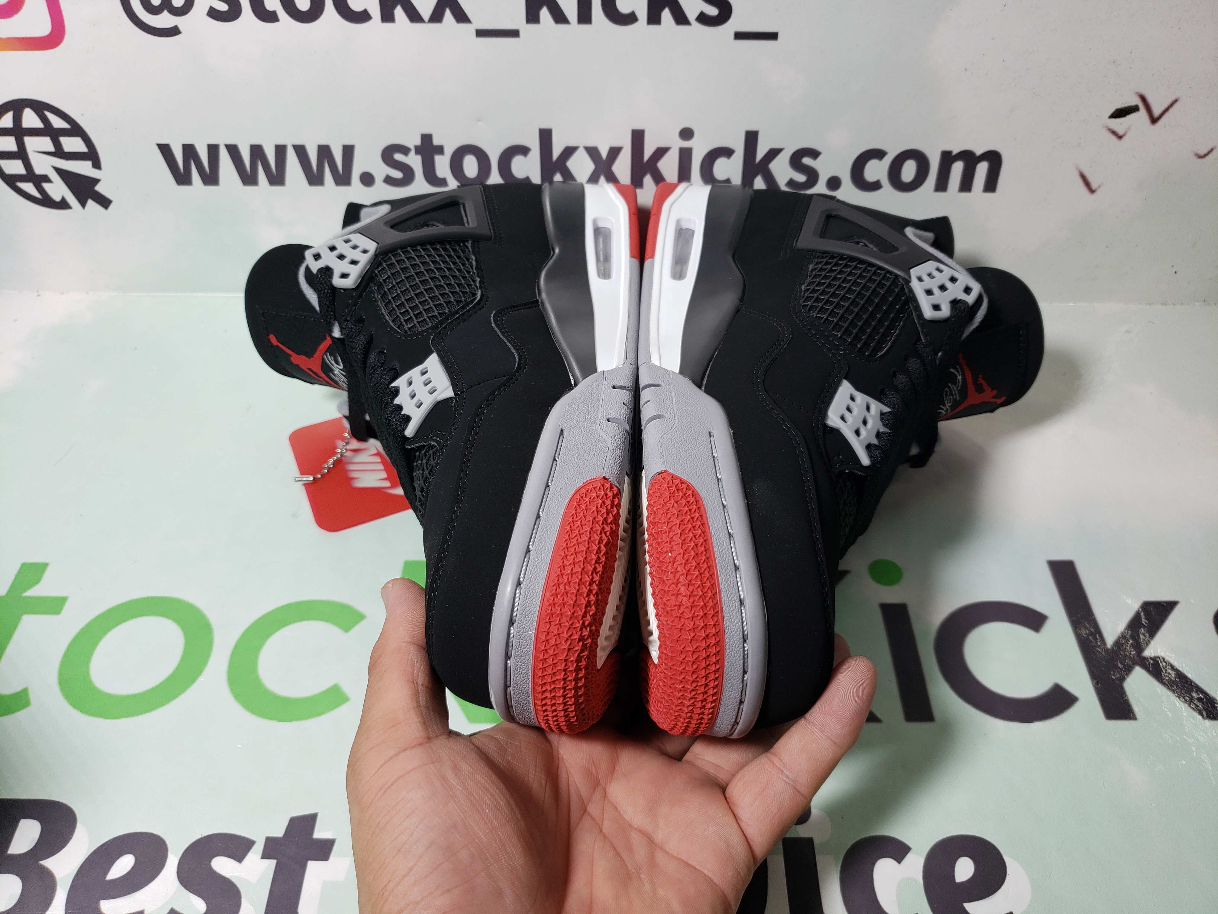 PK God Batch Air Jordan 4 Retro Bred 308497-060 review stockxkicks 02
