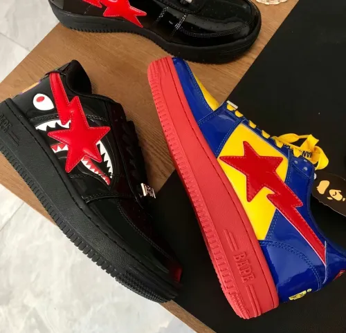 A Bathing Ape Bape Sta Low Shark Black 1H30-191-012-BLK review 