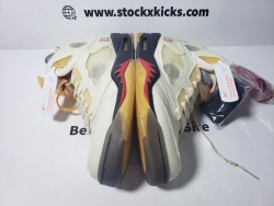 PK God Batch Air Jordan 5 Retro OFF-WHITE Sail DH8565-100  review Stockxkicks 03