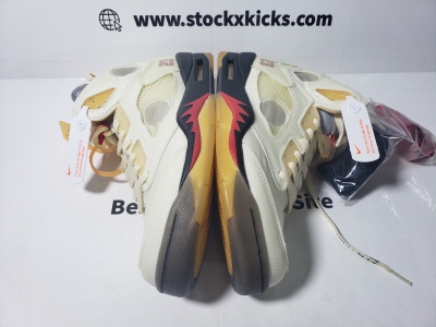 PK God Batch Air Jordan 5 Retro OFF-WHITE Sail DH8565-100  review Stockxkicks 02