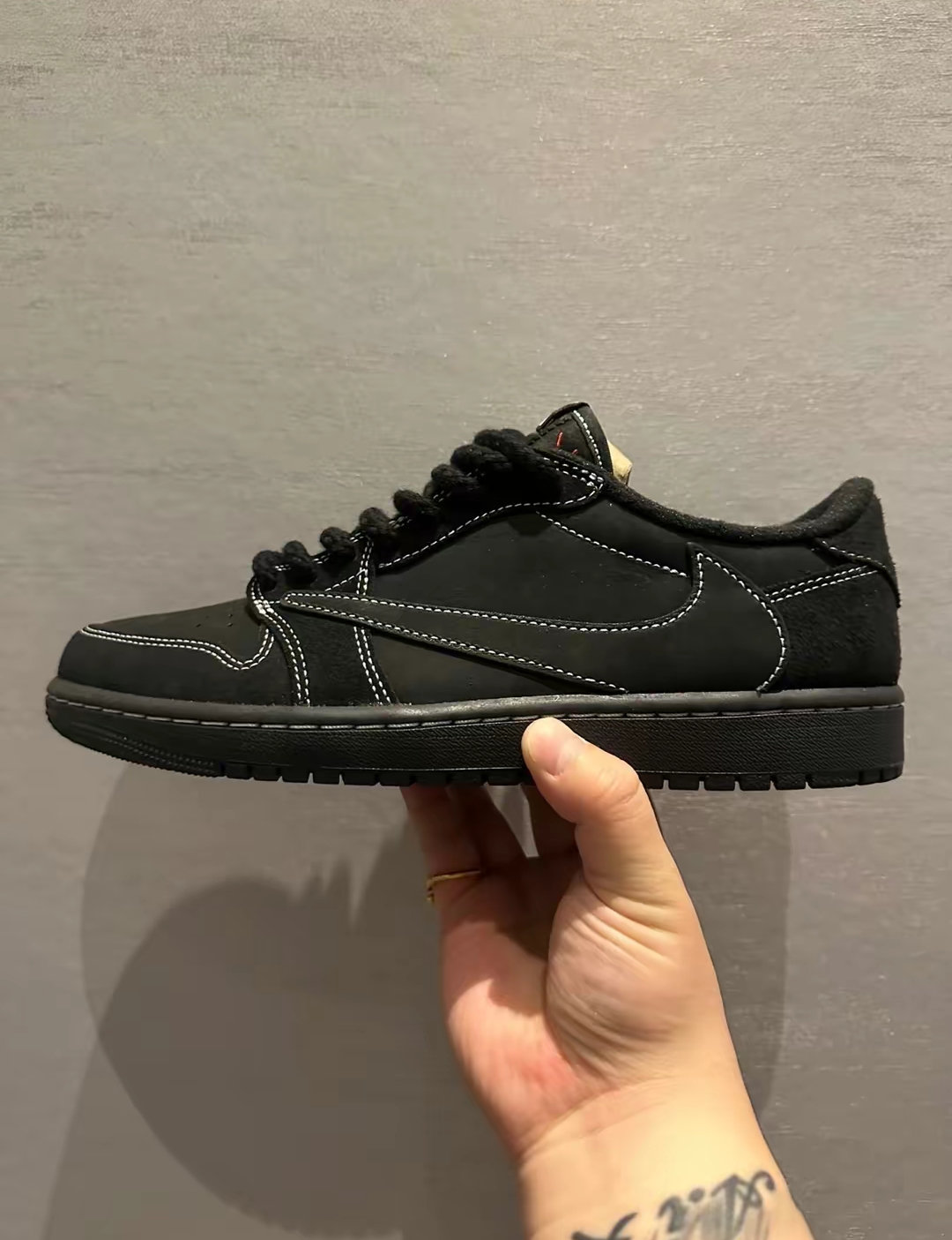 PK God Batch Air Jordan 1 Retro Low OG SP Travis Scott Black Phantom DM7866-001 review King