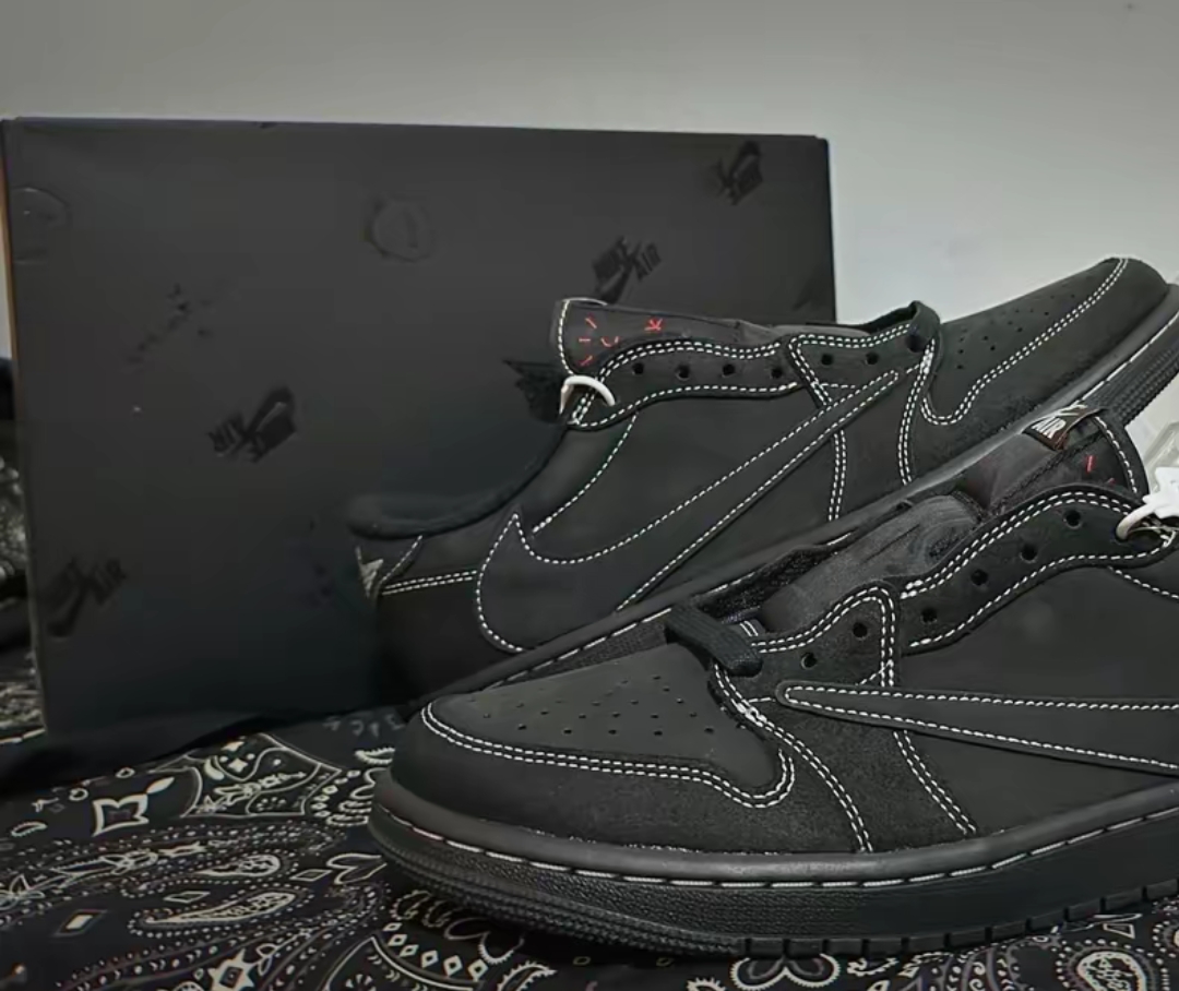 PK God Batch Air Jordan 1 Retro Low OG SP Travis Scott Black Phantom DM7866-001 review Moyan