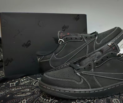 PK God Batch Air Jordan 1 Retro Low OG SP Travis Scott Black Phantom DM7866-001 review Moyan