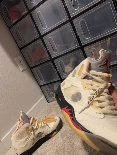 PK God Batch Air Jordan 5 Retro OFF-WHITE Sail DH8565-100  review Gary