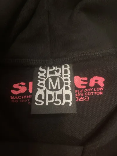 Sp5der P*NK Hoodie Black YZ EG912 review Polo 01