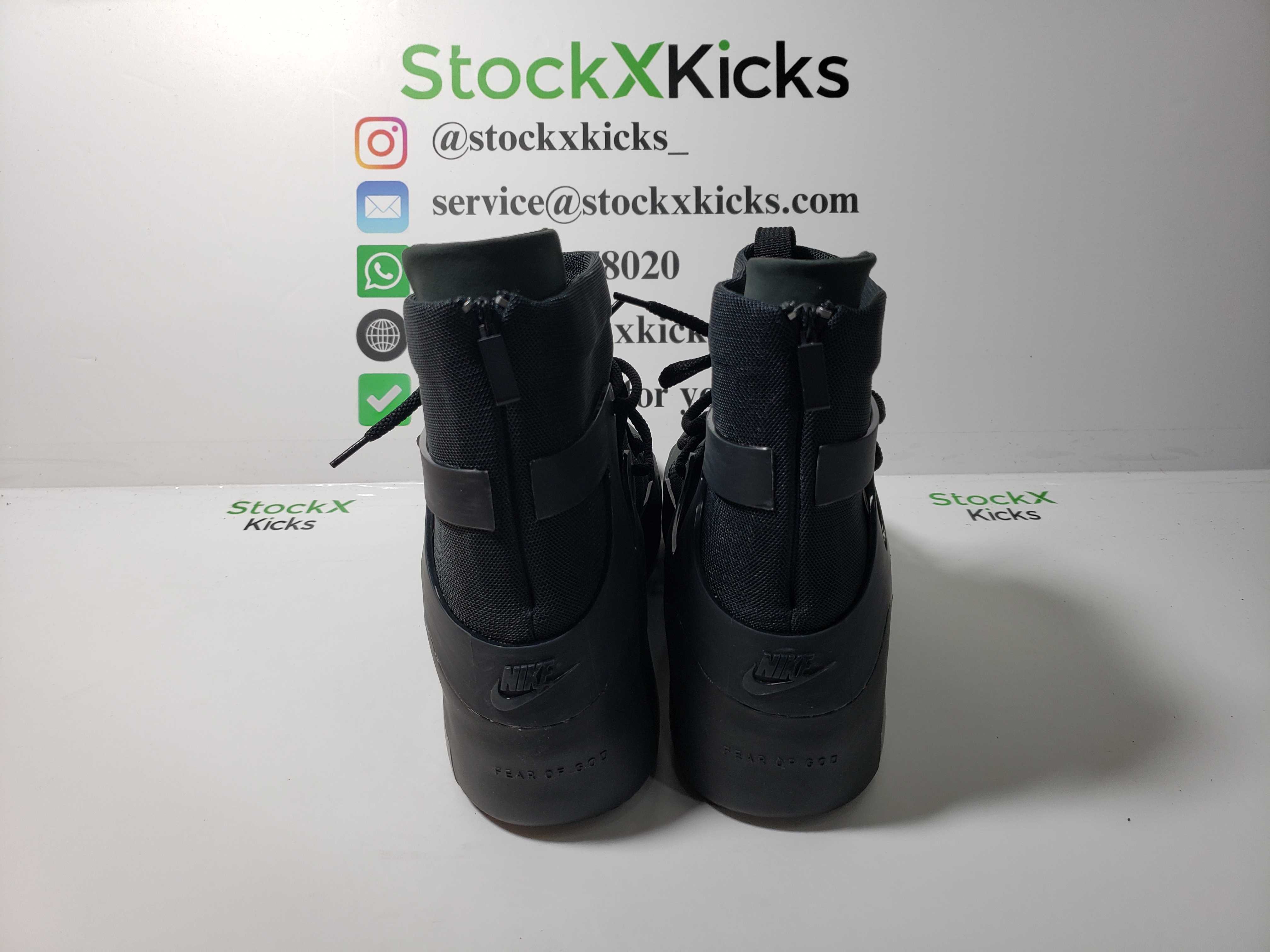 H12 Batch Nike Air Fear of  God 1 Triple Black AR4237-005 review Stockxkicks 01