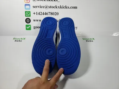 Louis Vuitton x Nike Air Force 1 White Blue 7108-5 review stockxkicks 04