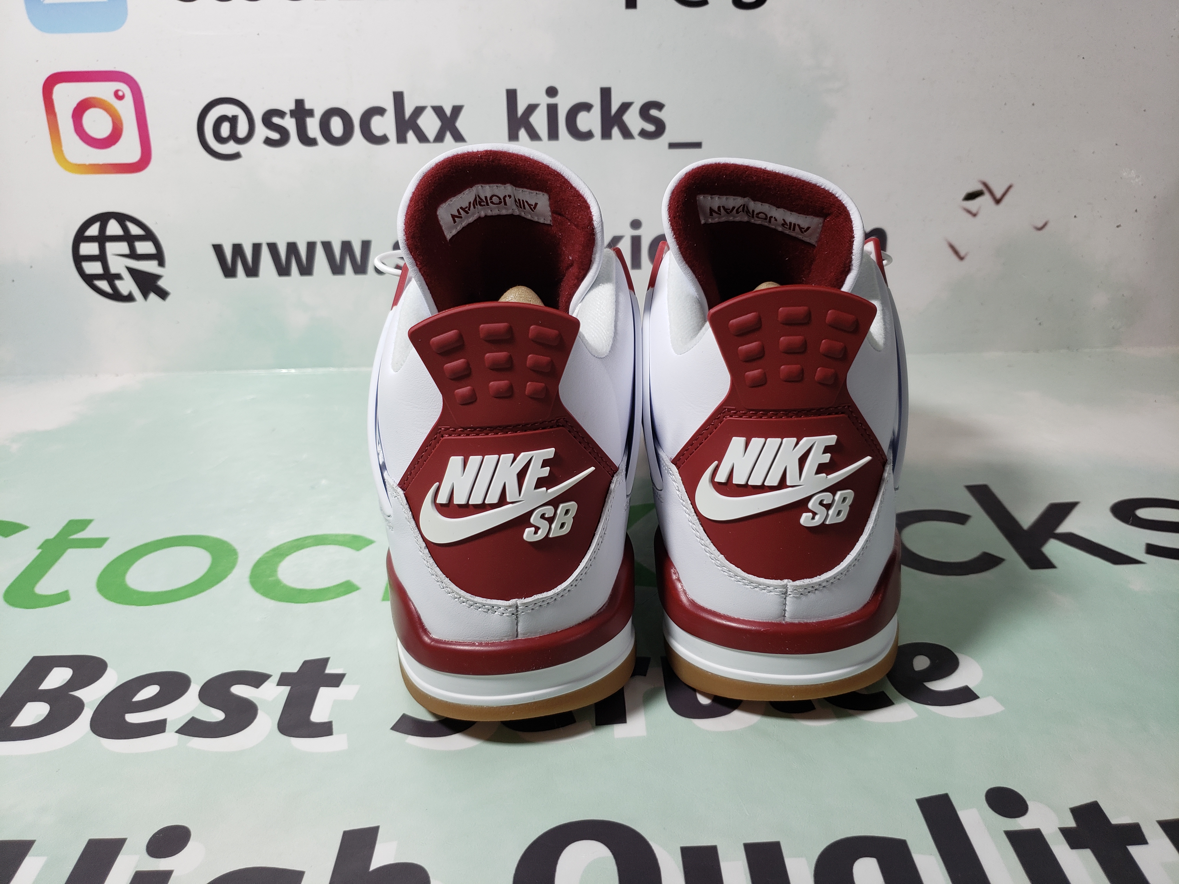 Pk God Batch Nike SB x Air Jordan 4 White Red DR5415-160 review stockxkicks 00