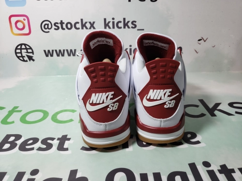 Pk God Batch Nike SB x Air Jordan 4 White Red DR5415-160 review 