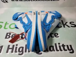 PK God Batch Nike Air Jordan 1 Retro High Off-White University Blue AQ0818-148 review stockxkicks 04