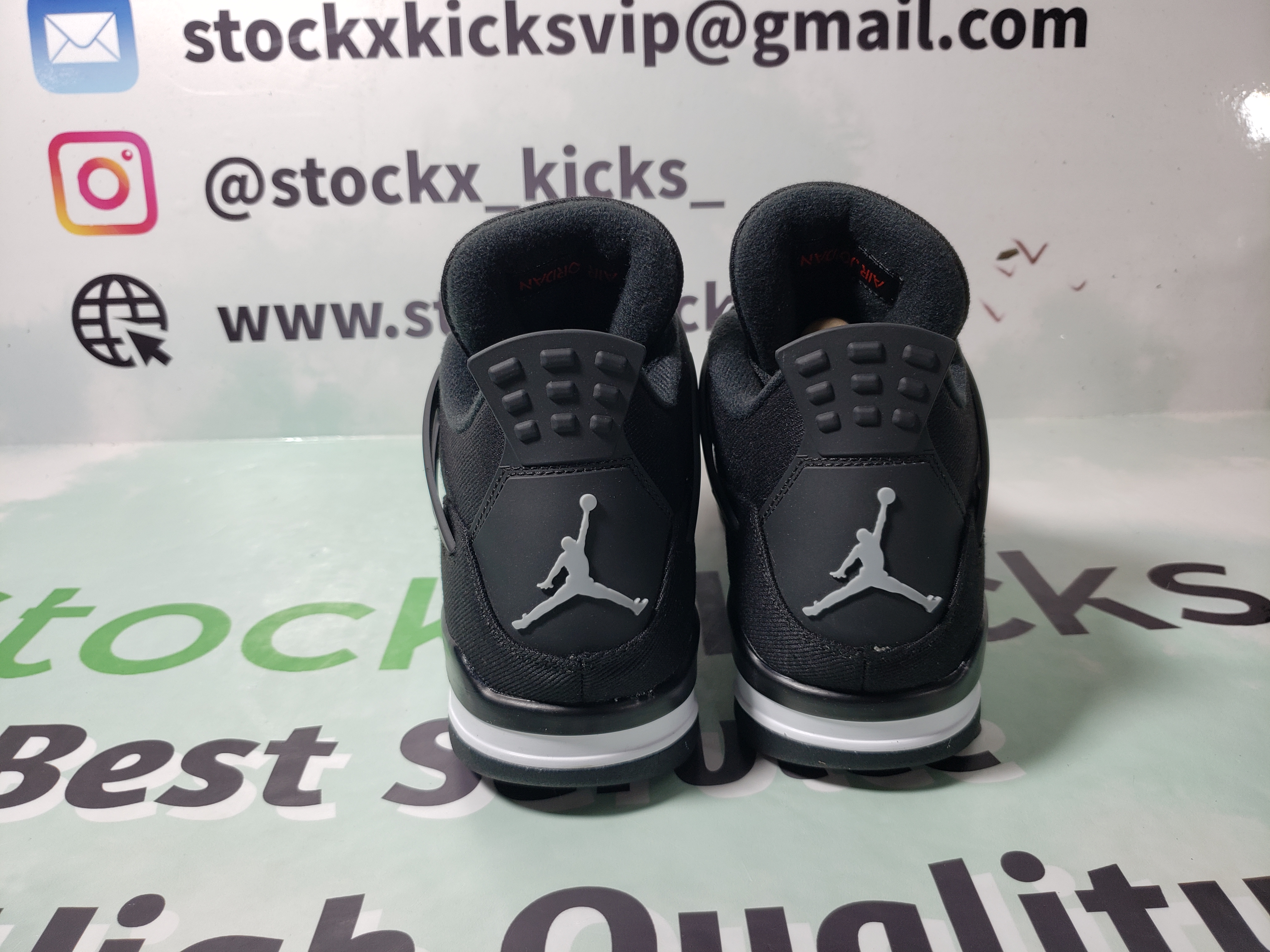 PK God Batch Air Jordan 4 Retro Black Canvas DH7138-006 review stockxkicks 00
