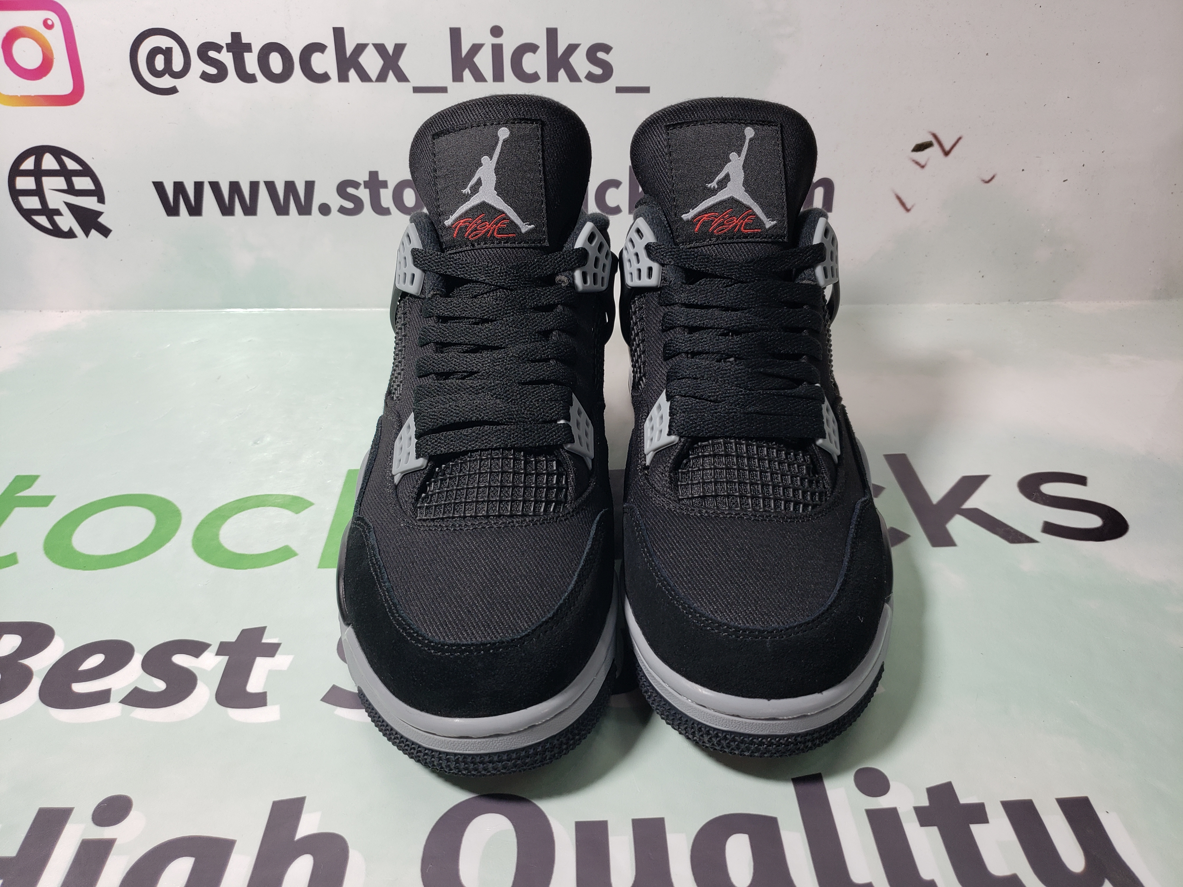 PK God Batch Air Jordan 4 Retro Black Canvas DH7138-006 review stockxkicks 01