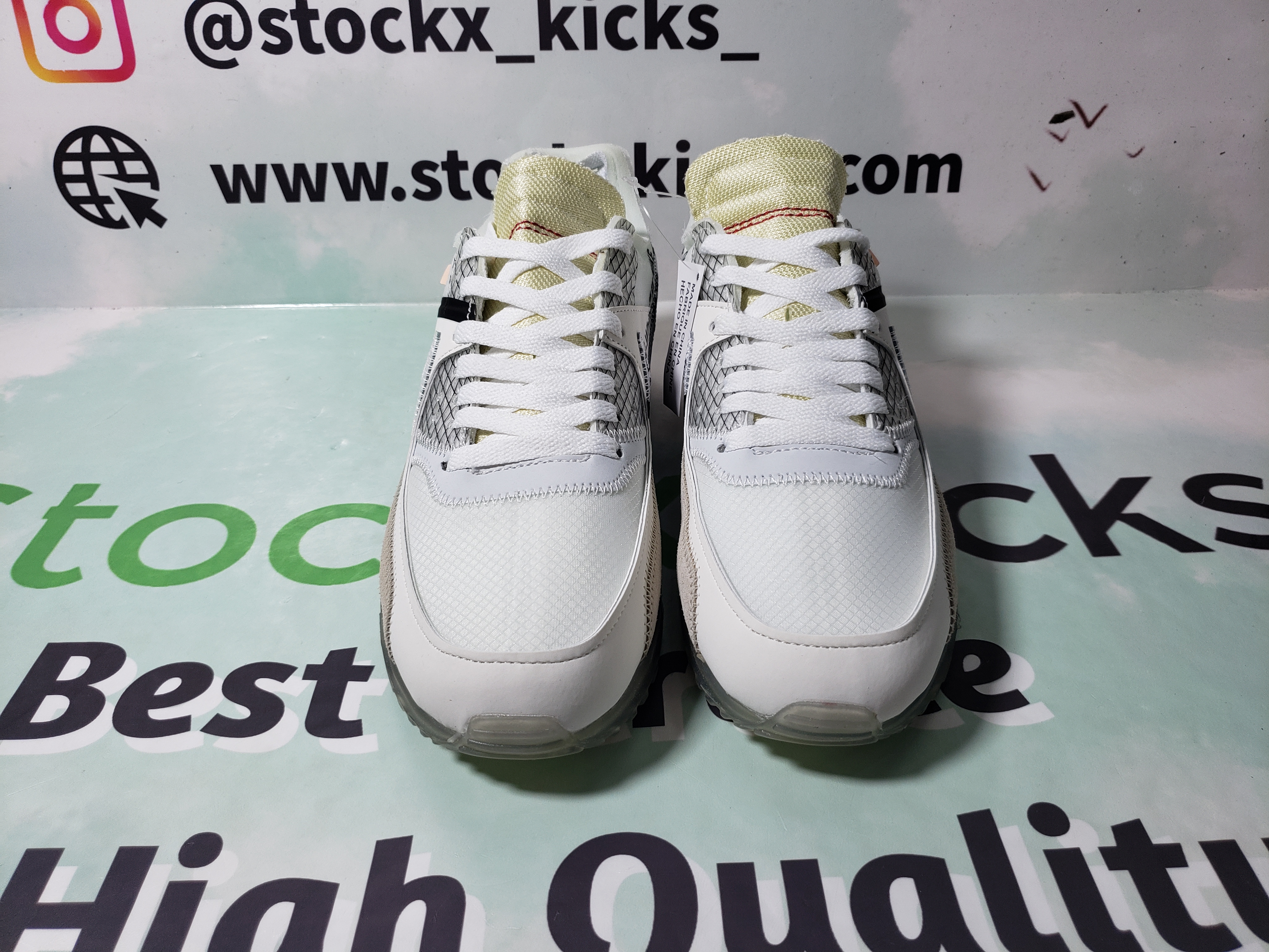 Nike Air Max 90 OFF-WHITE AA7293-100 review stockxkicks 01