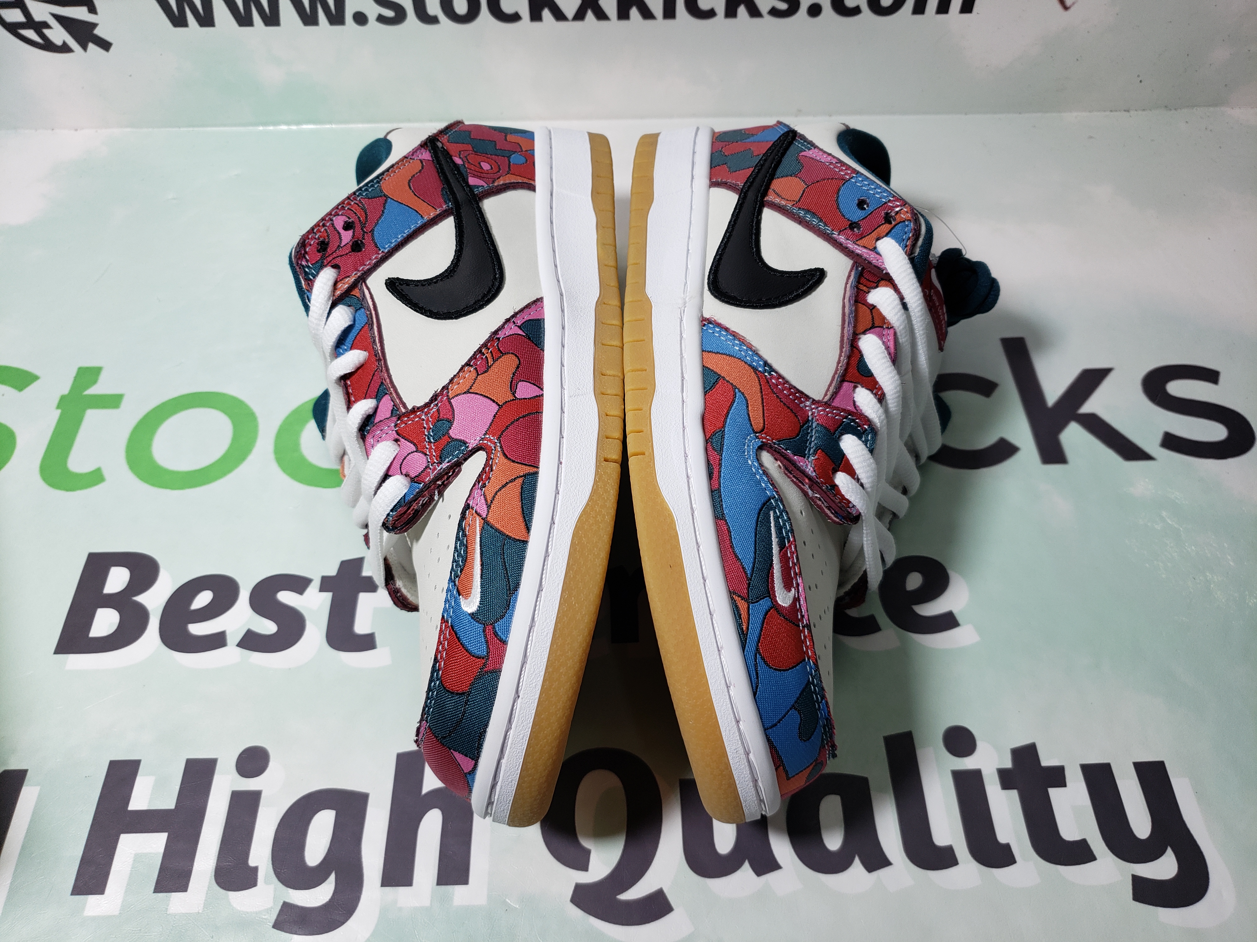 PK God Batch Nike SB Dunk Low Pro Parra Abstract Art (2021) DH7695-600 review stockxkicks 03