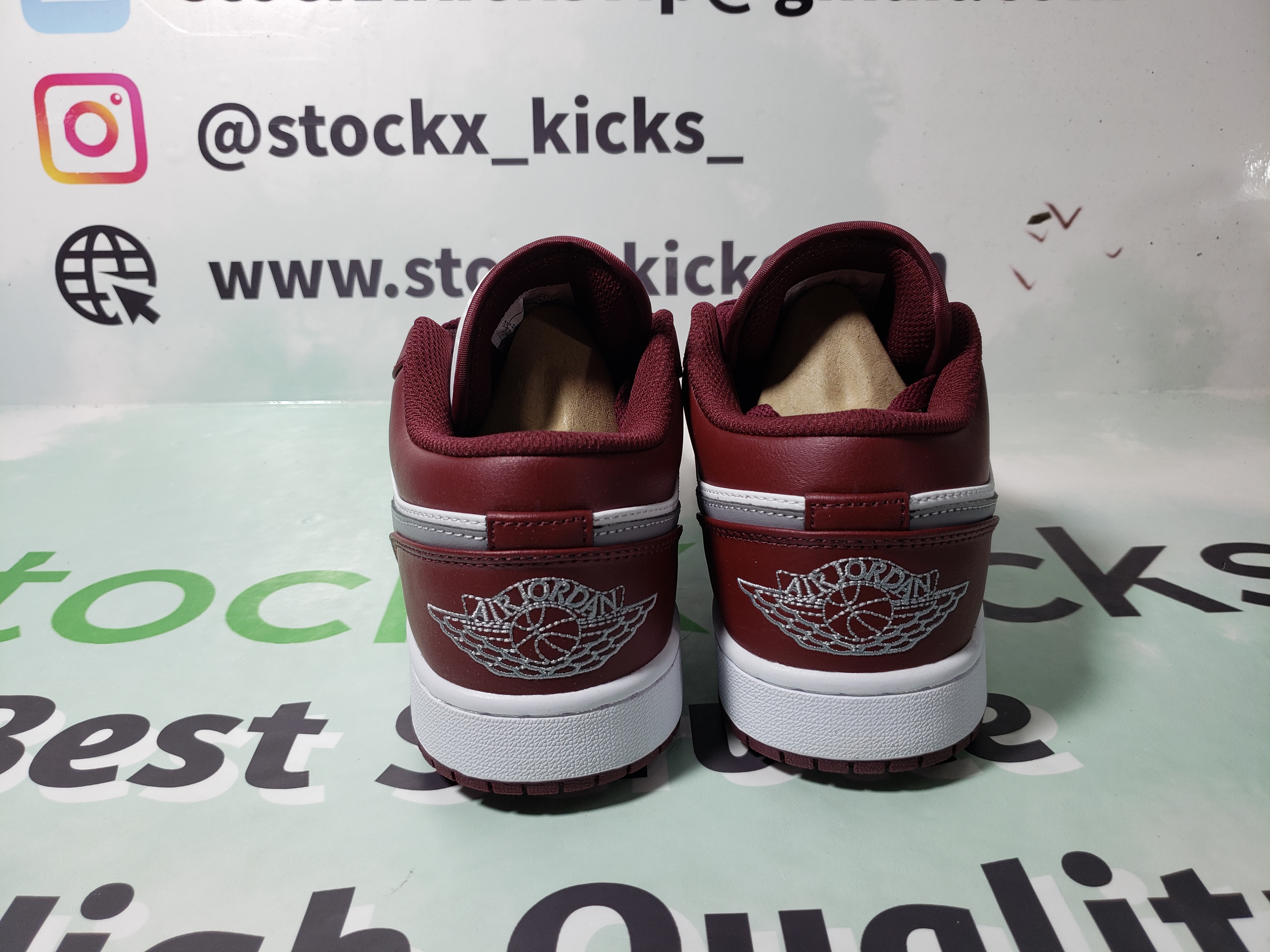LJR Batch Air Jordan 1 Low White Bordeaux 553558-615 review stockxkicks 00