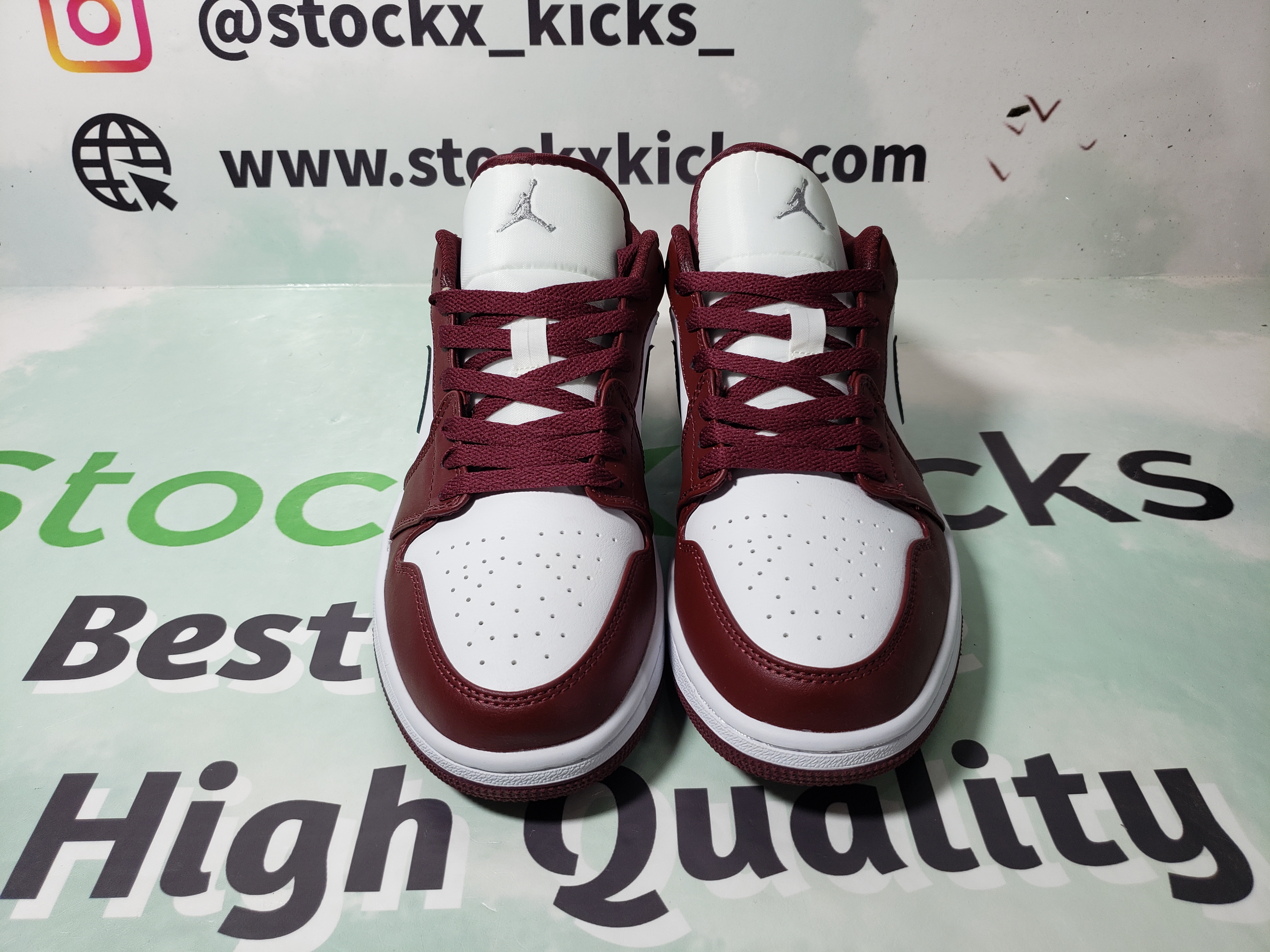 LJR Batch Air Jordan 1 Low White Bordeaux 553558-615 review stockxkicks 01