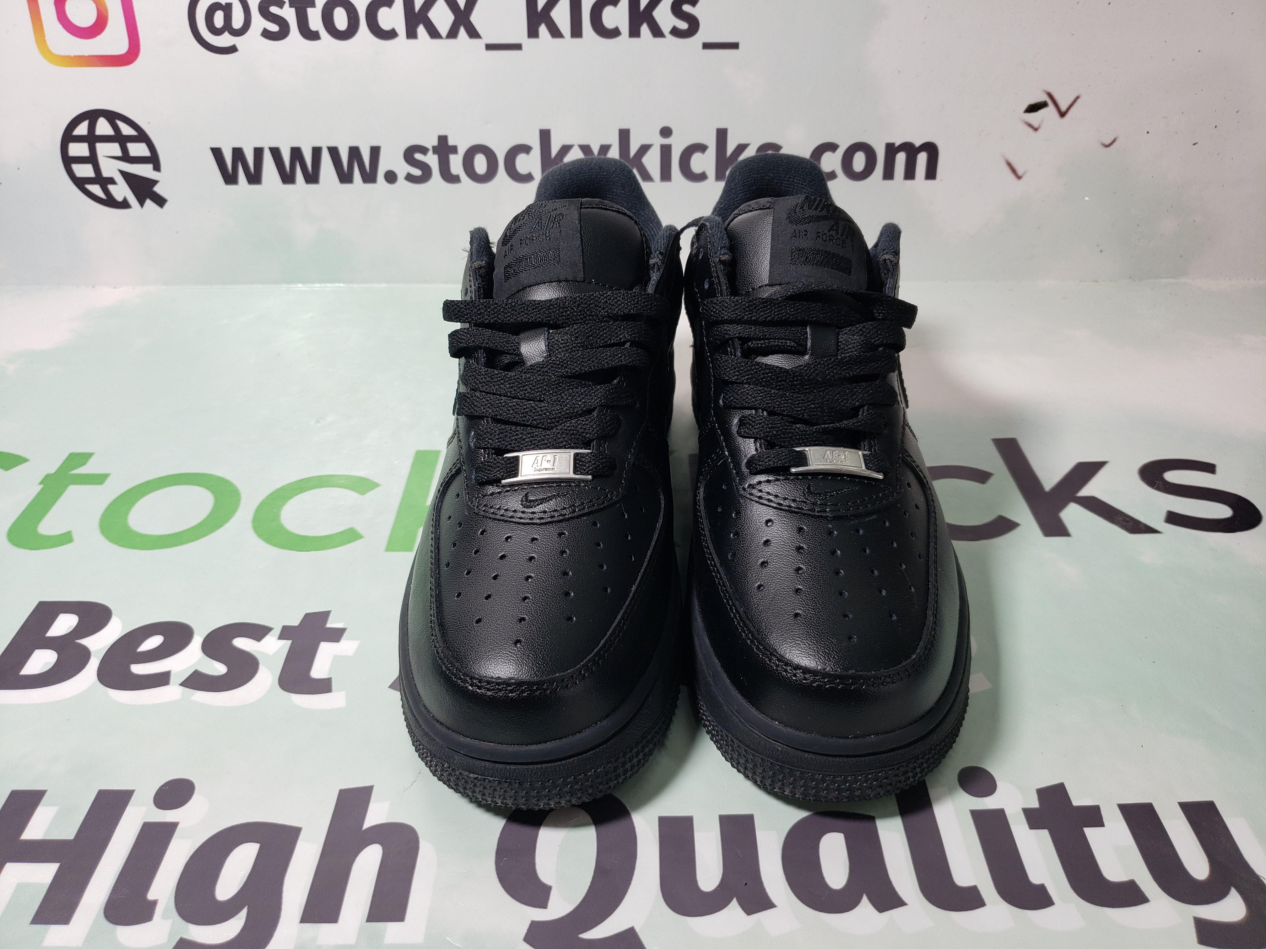 LJR Batch Supreme x Air Force 1 Low Black CU9225-001 review stockxkicks 01