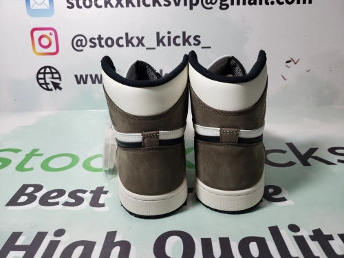 PK God Batch Air Jordan 1 Retro High Dark Mocha 555088-105 review 