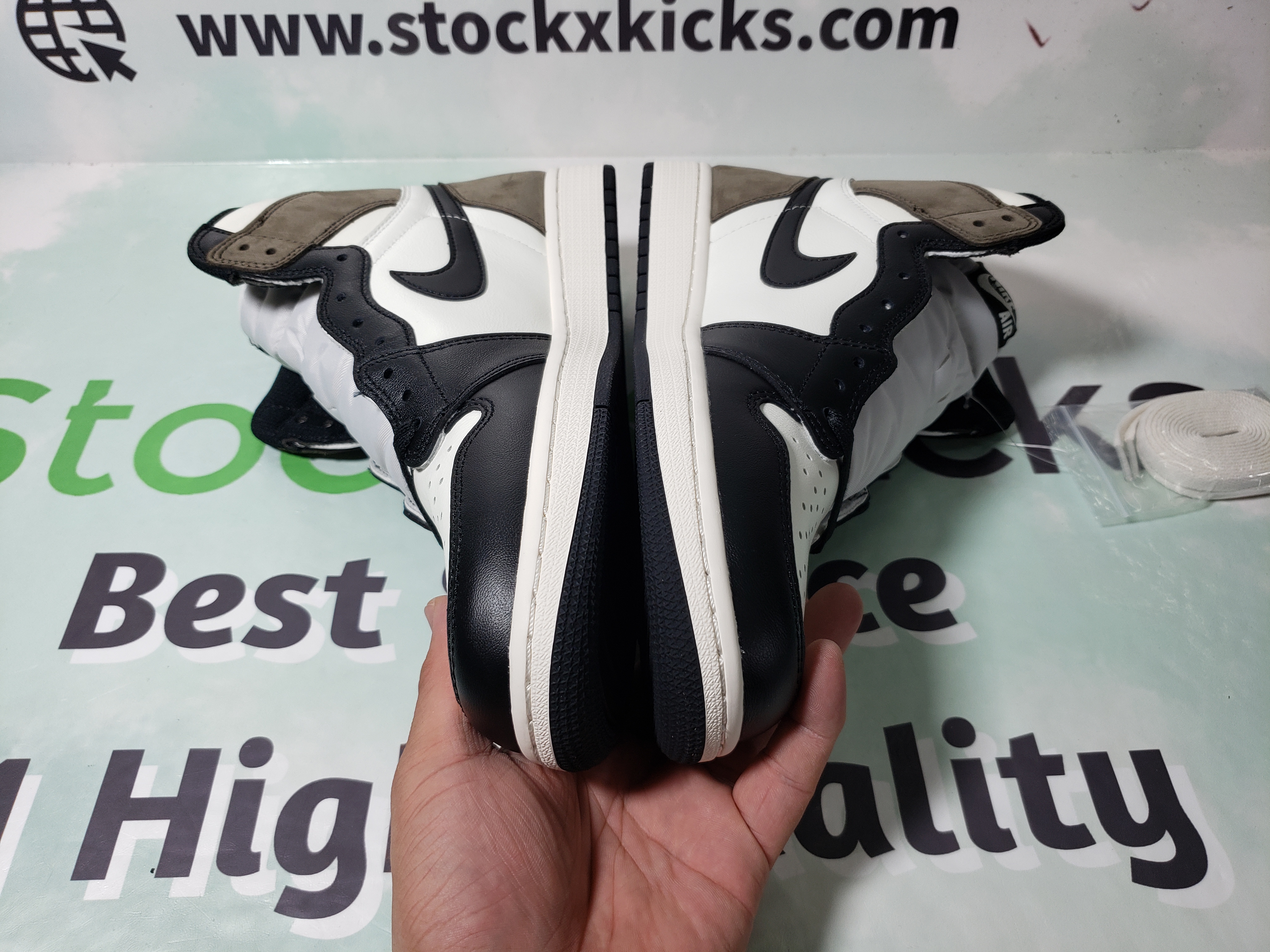 PK God Batch Air Jordan 1 Retro High Dark Mocha 555088-105 review stockxkicks 02