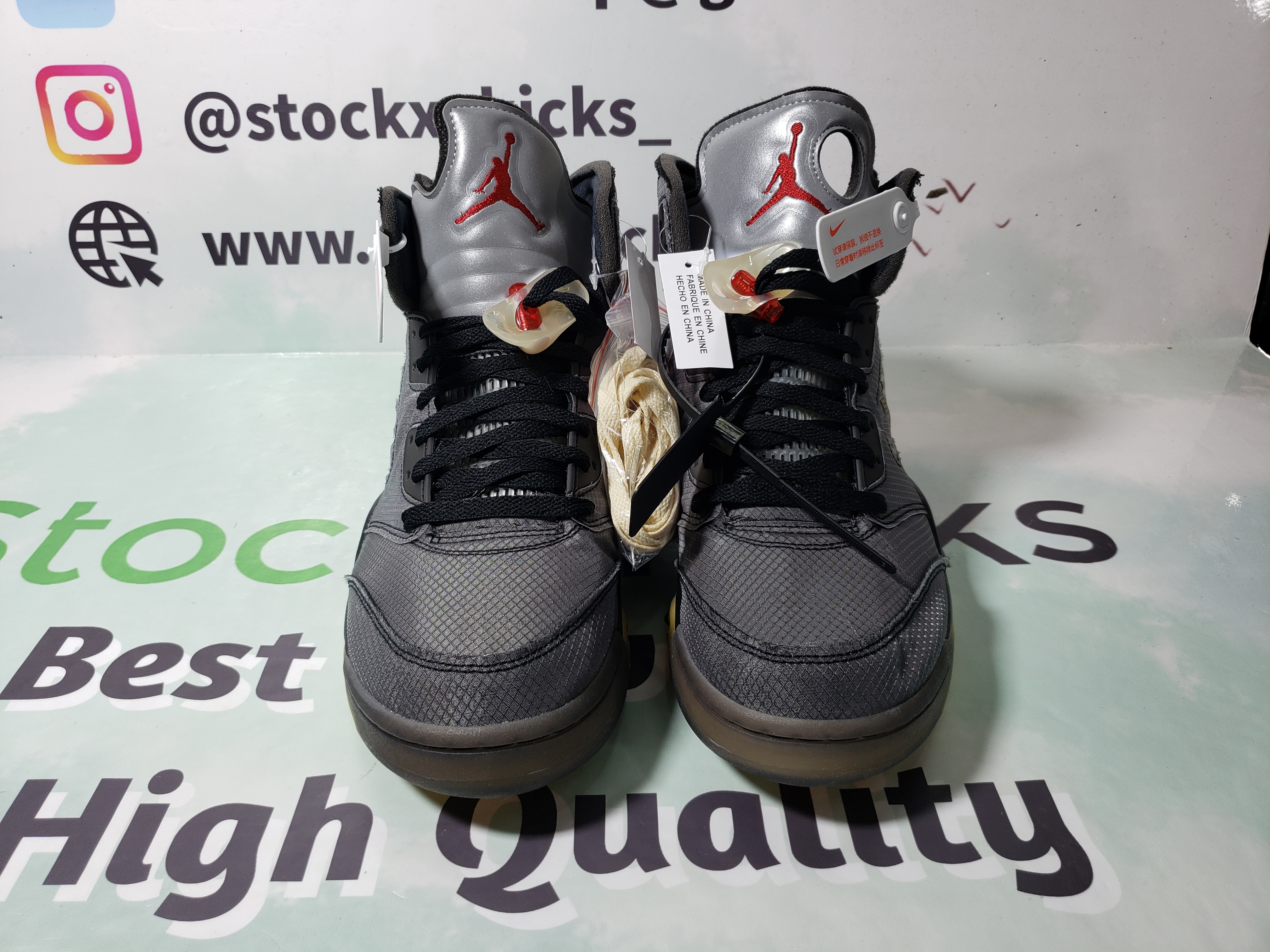 PK God Batch Air Jordan 5 Retro Off-White Black CT8480-001 review stockxkicks 01